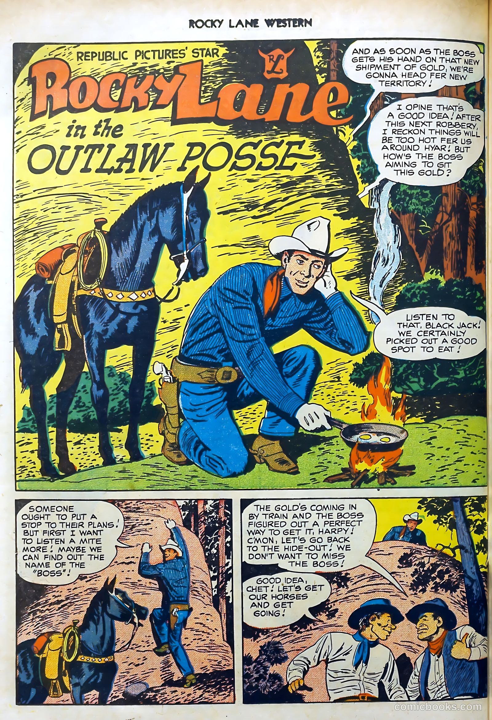 Rocky Lane Western #15 (1950) — page 42 of 52