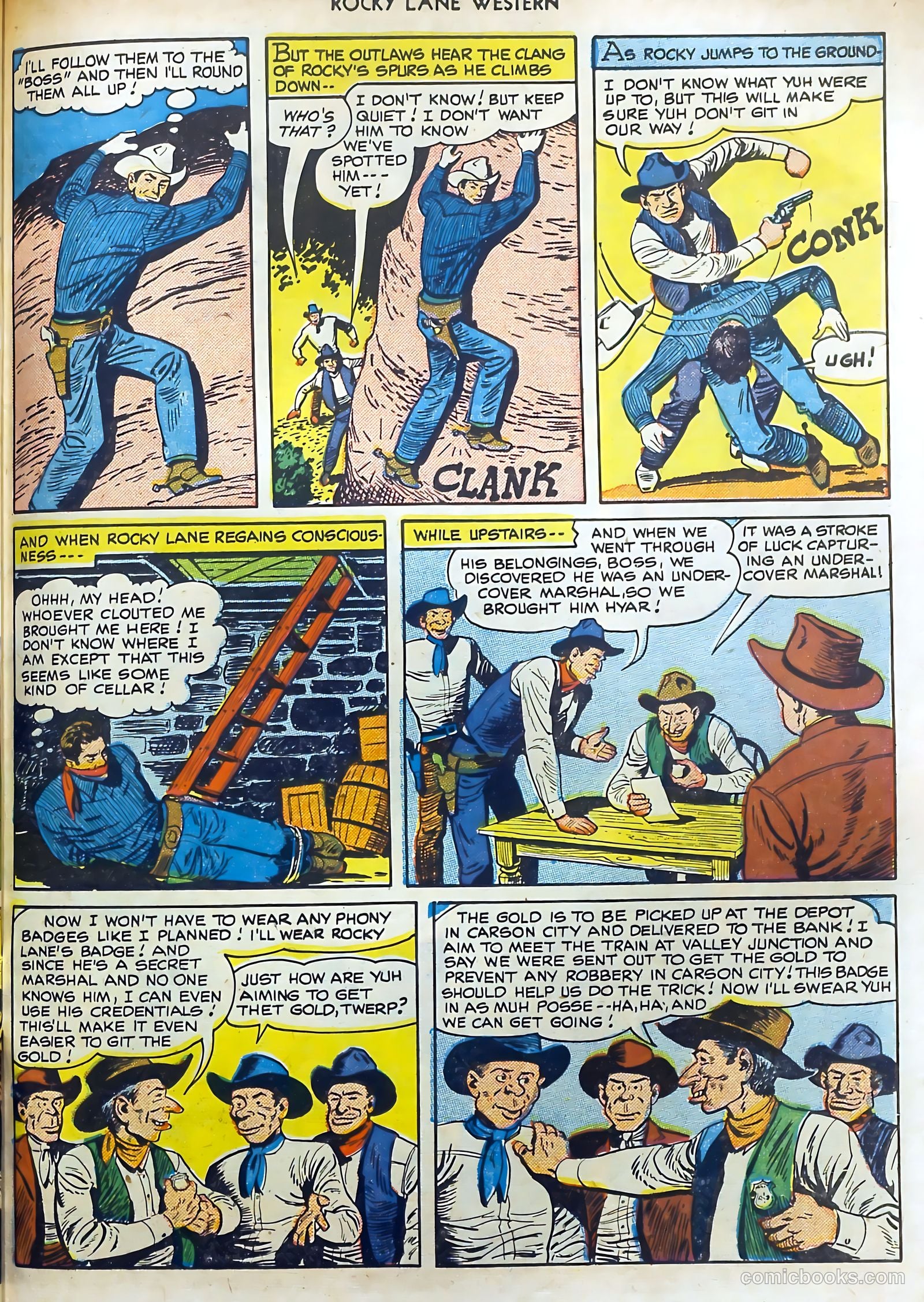 Rocky Lane Western #15 (1950) — page 43 of 52
