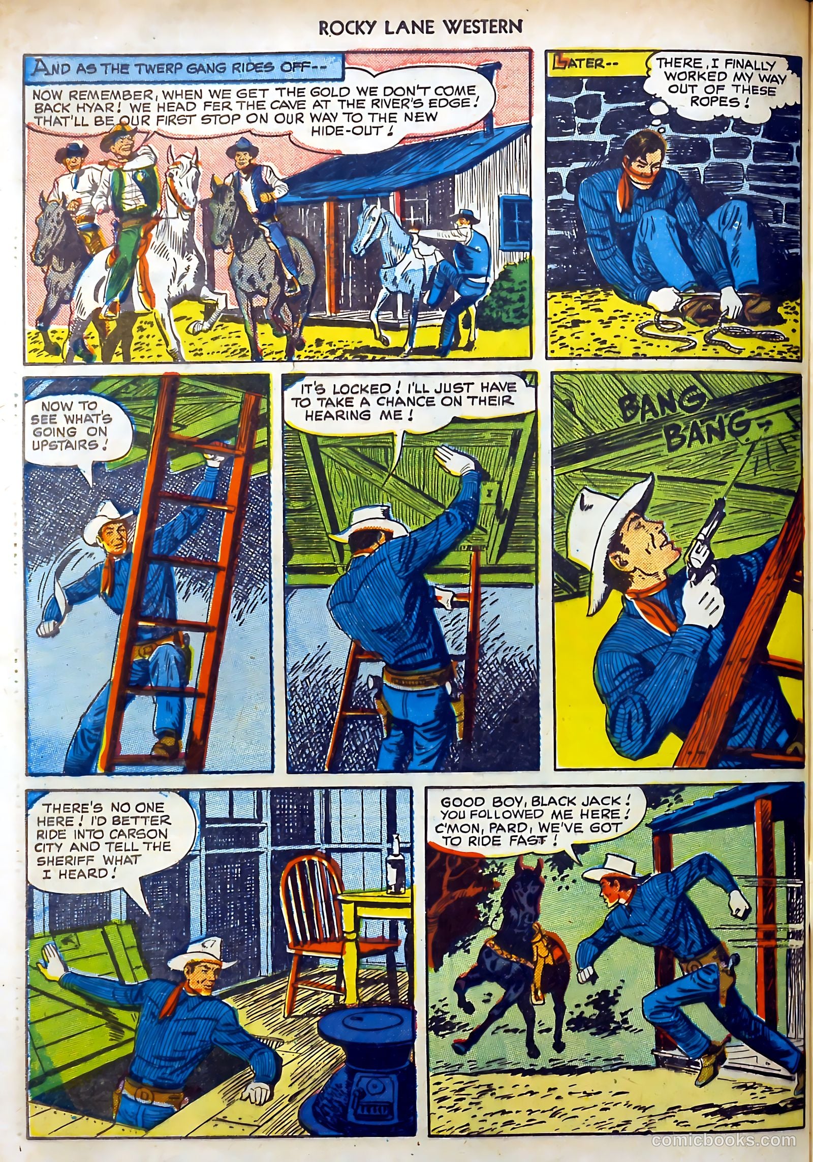 Rocky Lane Western #15 (1950) — page 44 of 52