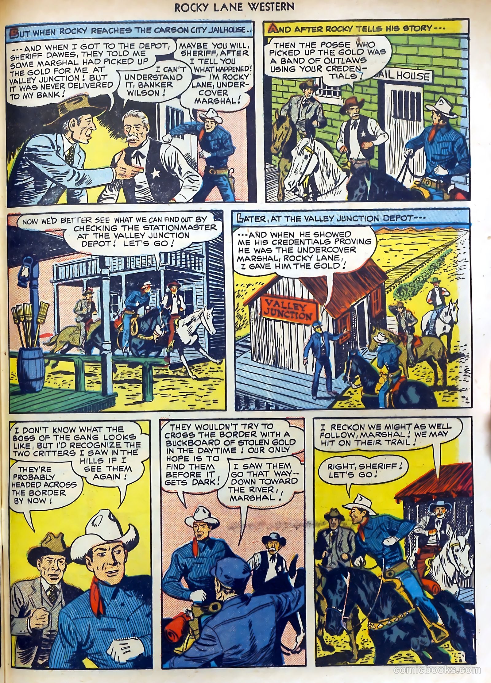 Rocky Lane Western #15 (1950) — page 45 of 52