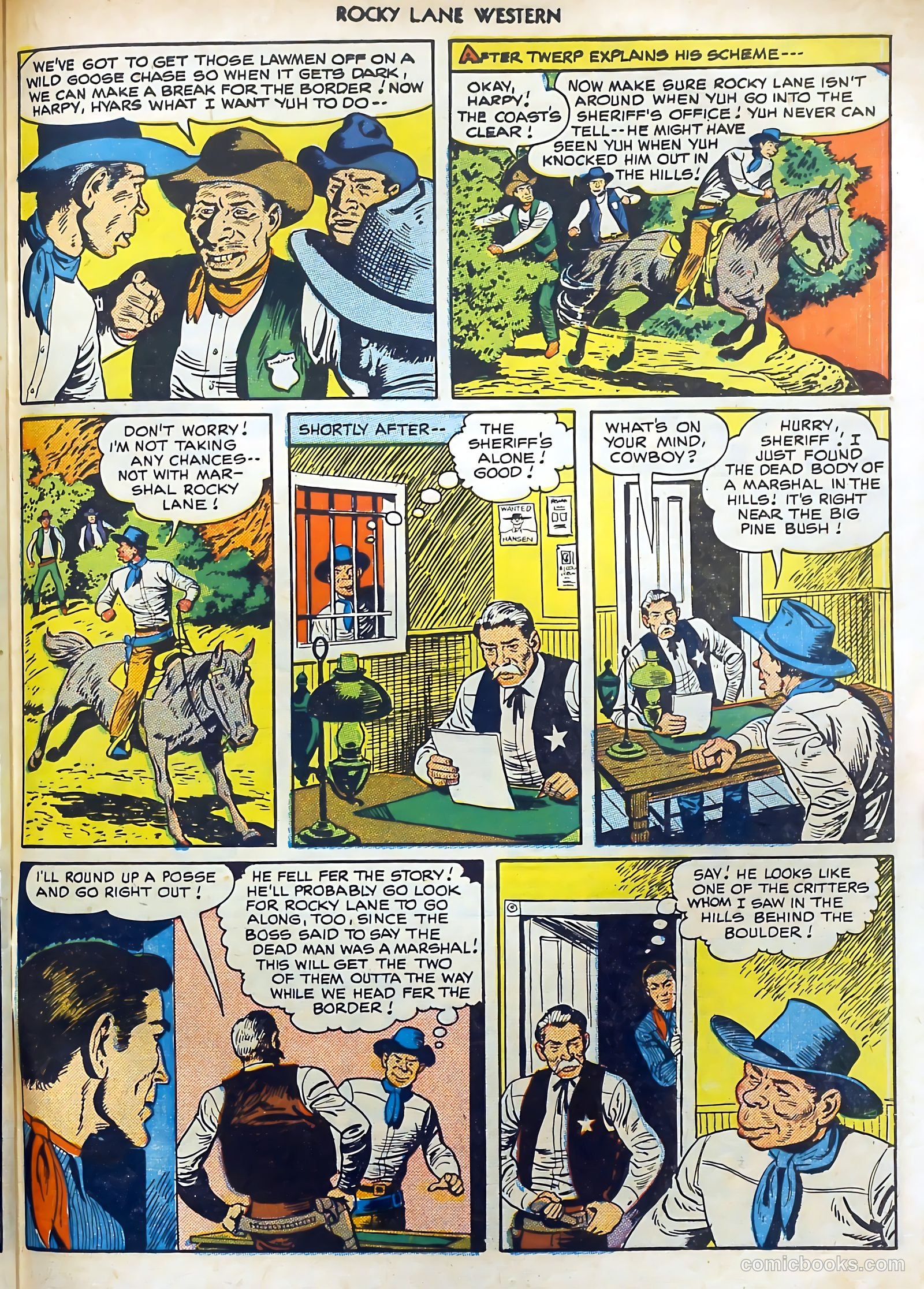 Rocky Lane Western #15 (1950) — page 47 of 52