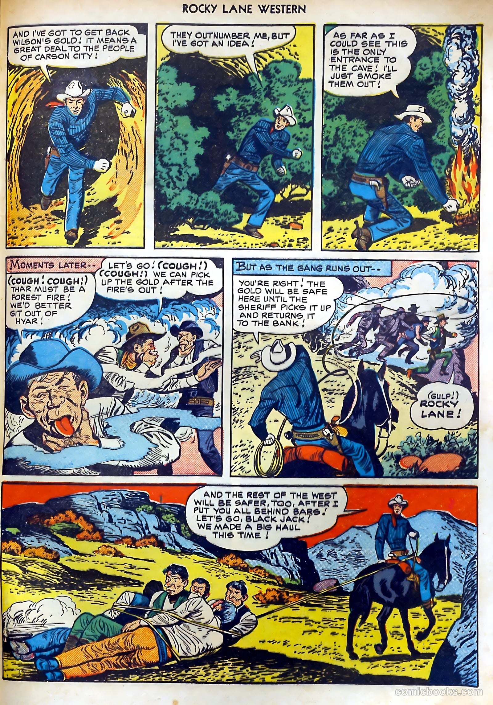 Rocky Lane Western #15 (1950) — page 49 of 52