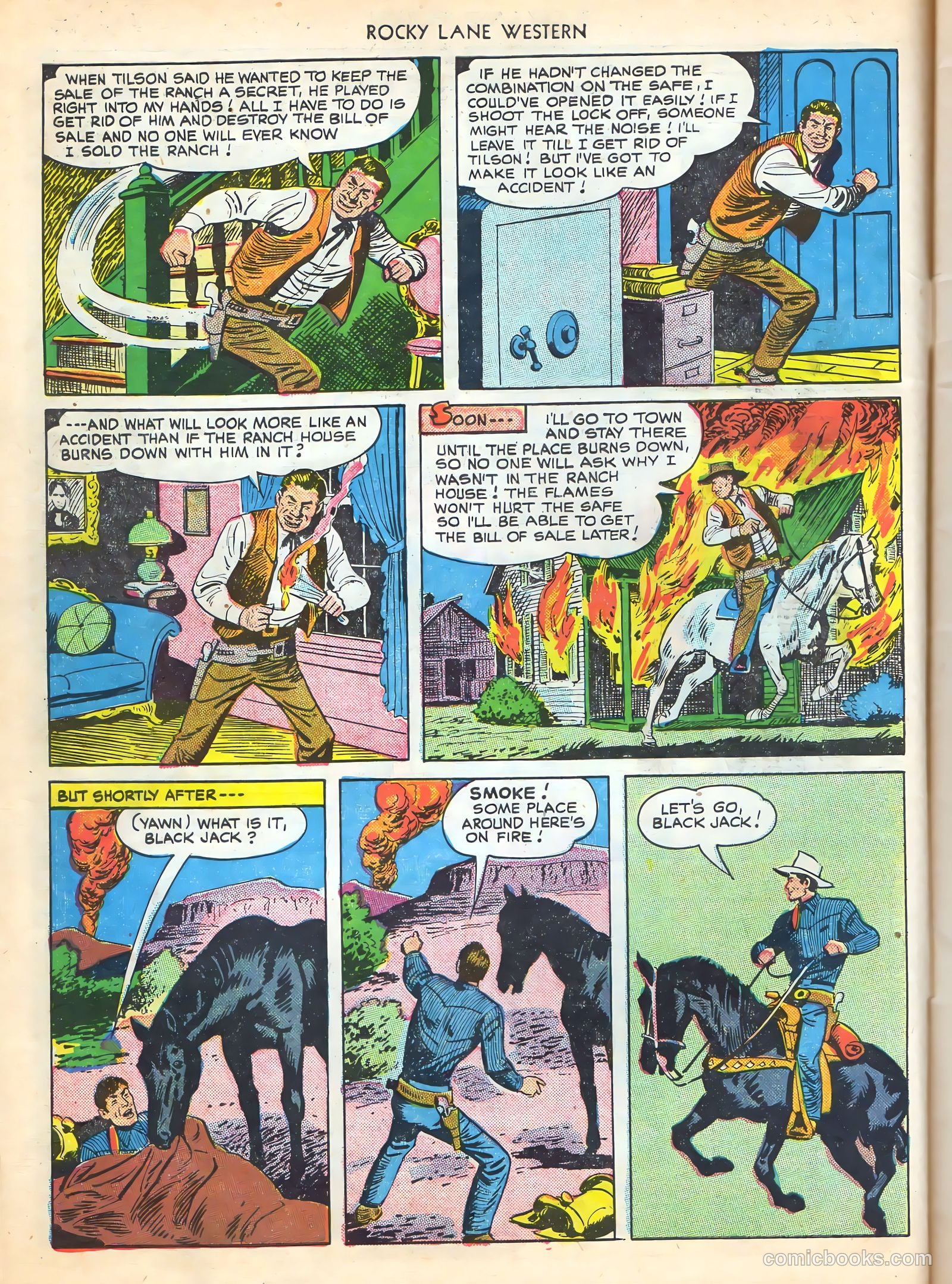 Rocky Lane Western #16 (1950) — page 6 of 52