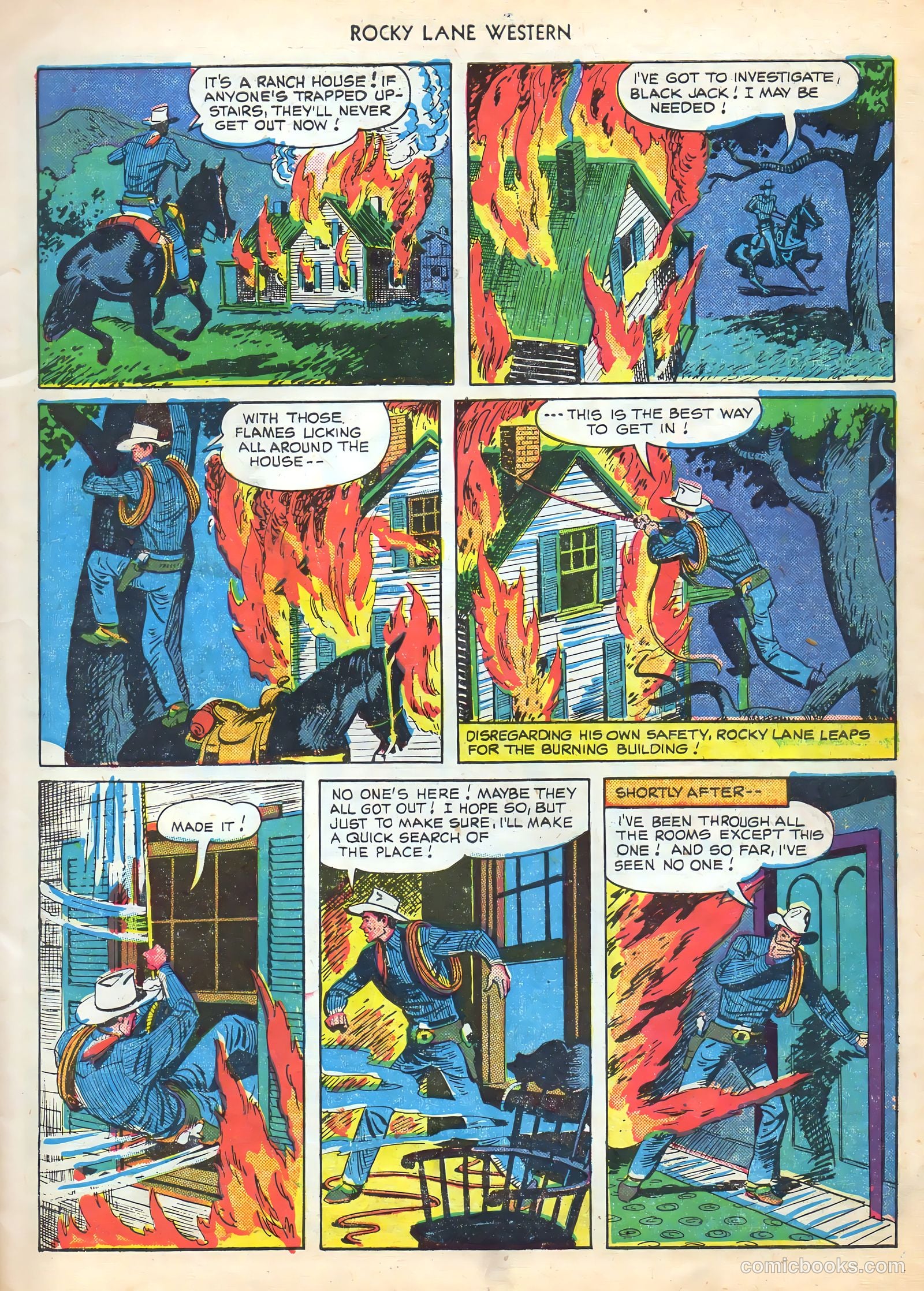 Rocky Lane Western #16 (1950) — page 7 of 52