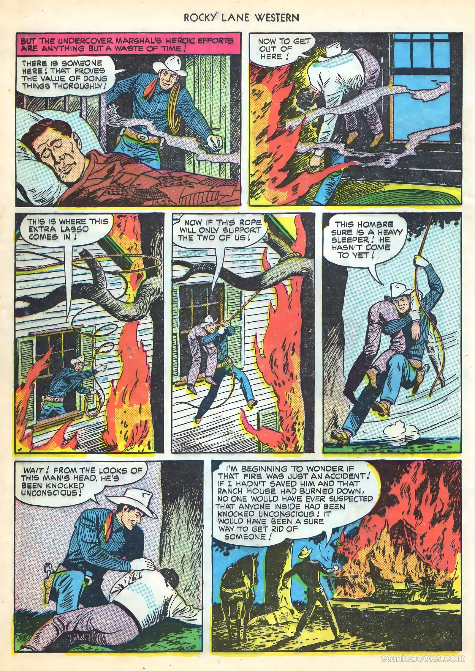Rocky Lane Western #16 (1950) — page 8 of 52