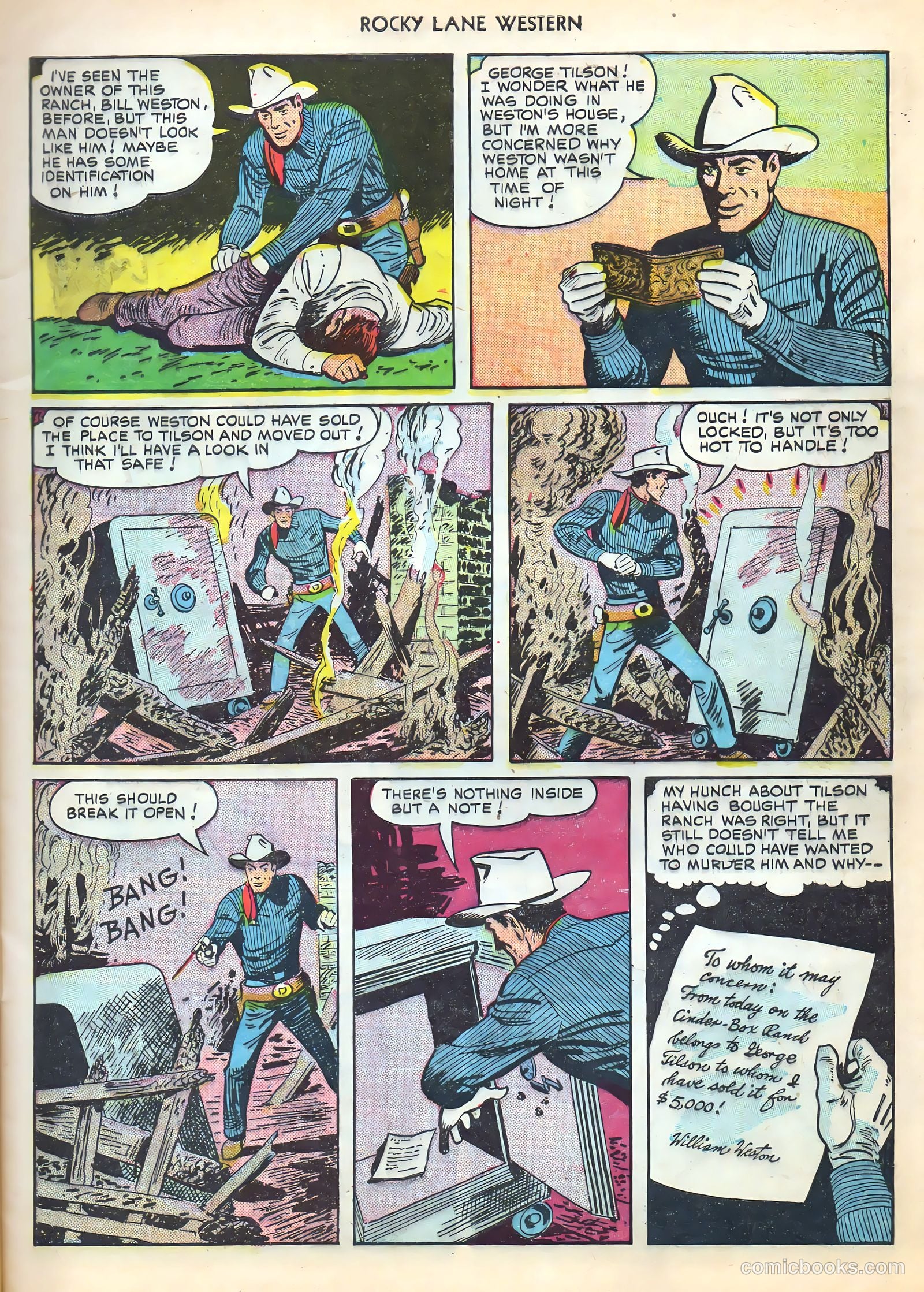Rocky Lane Western #16 (1950) — page 9 of 52