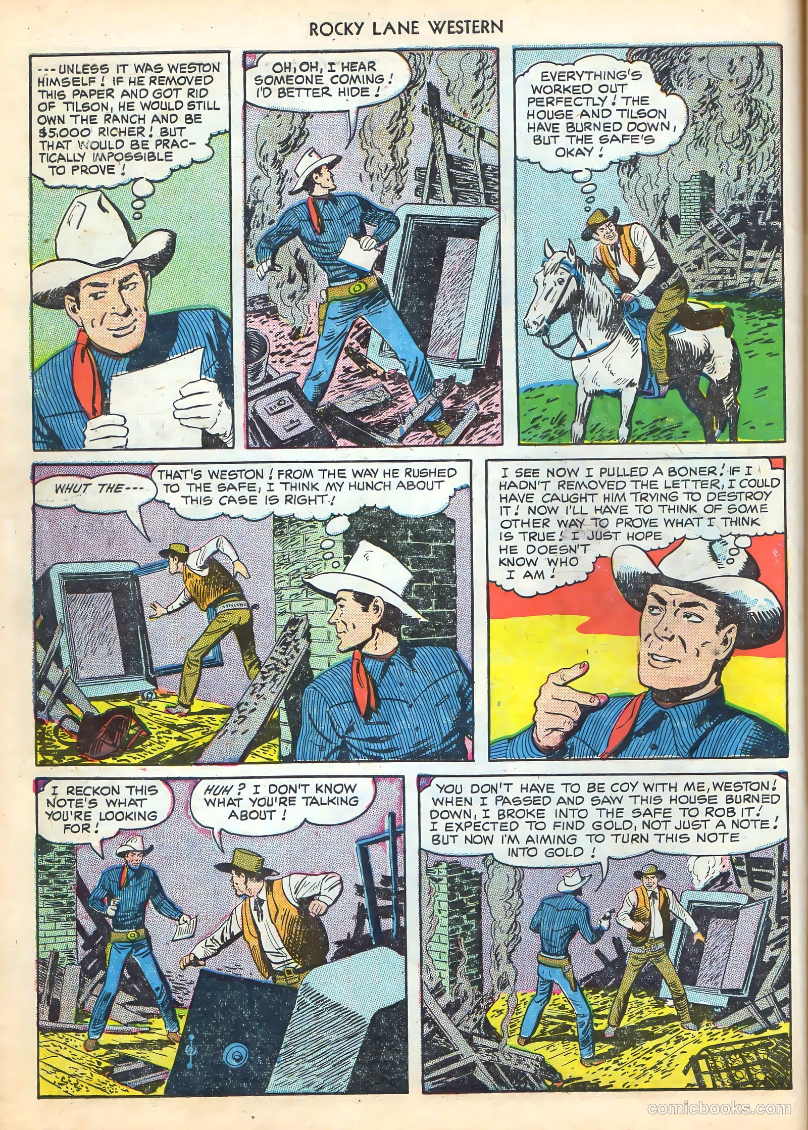 Rocky Lane Western #16 (1950) — page 10 of 52