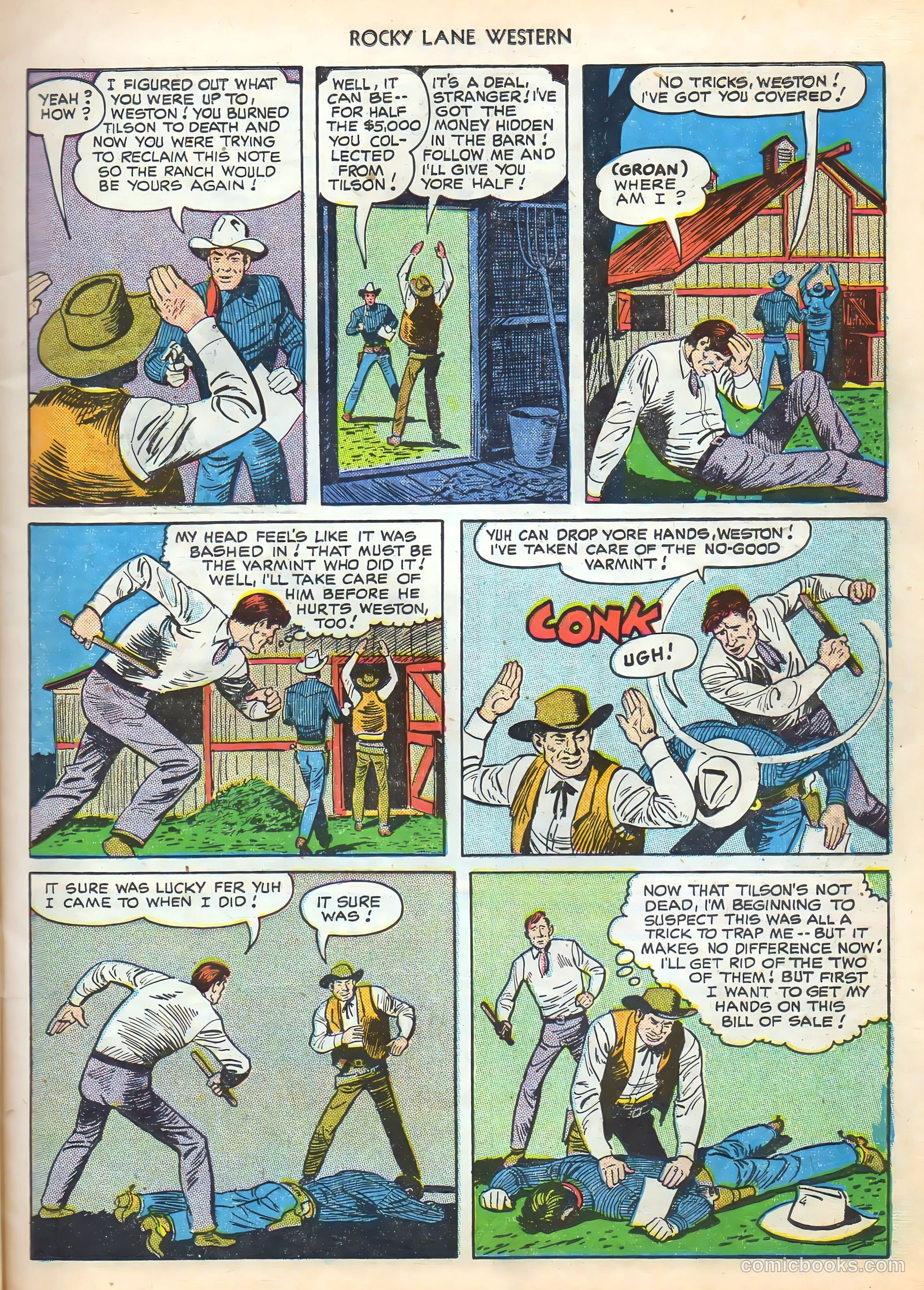 Rocky Lane Western #16 (1950) — page 11 of 52