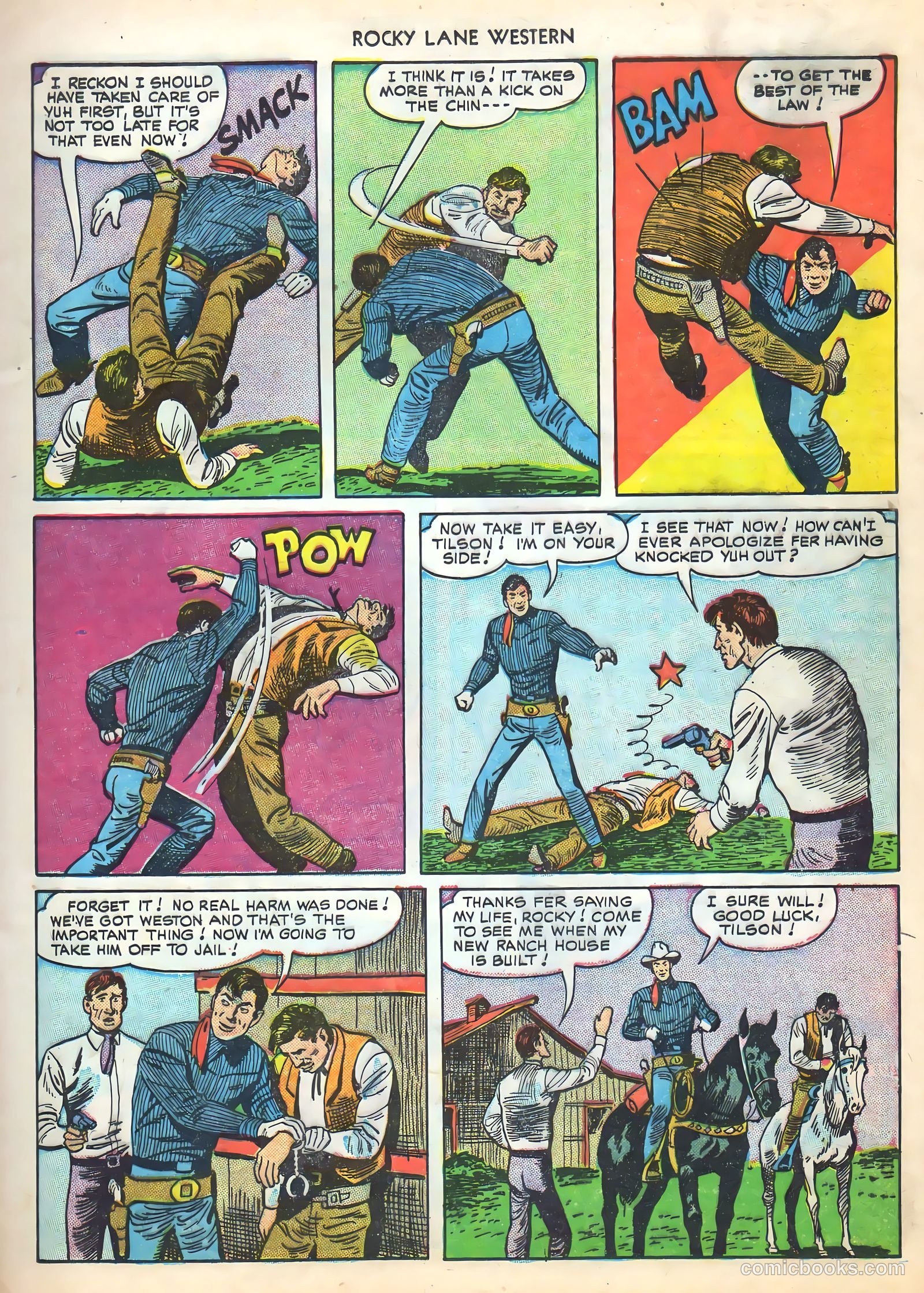 Rocky Lane Western #16 (1950) — page 13 of 52