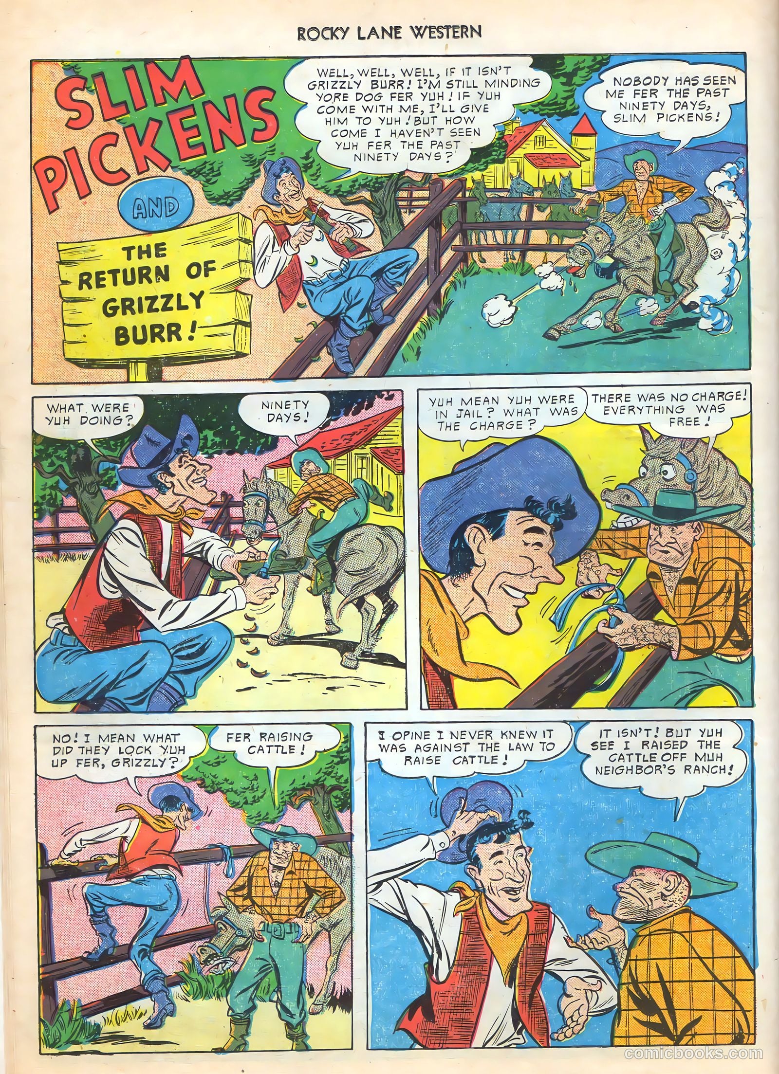 Rocky Lane Western #16 (1950) — page 14 of 52