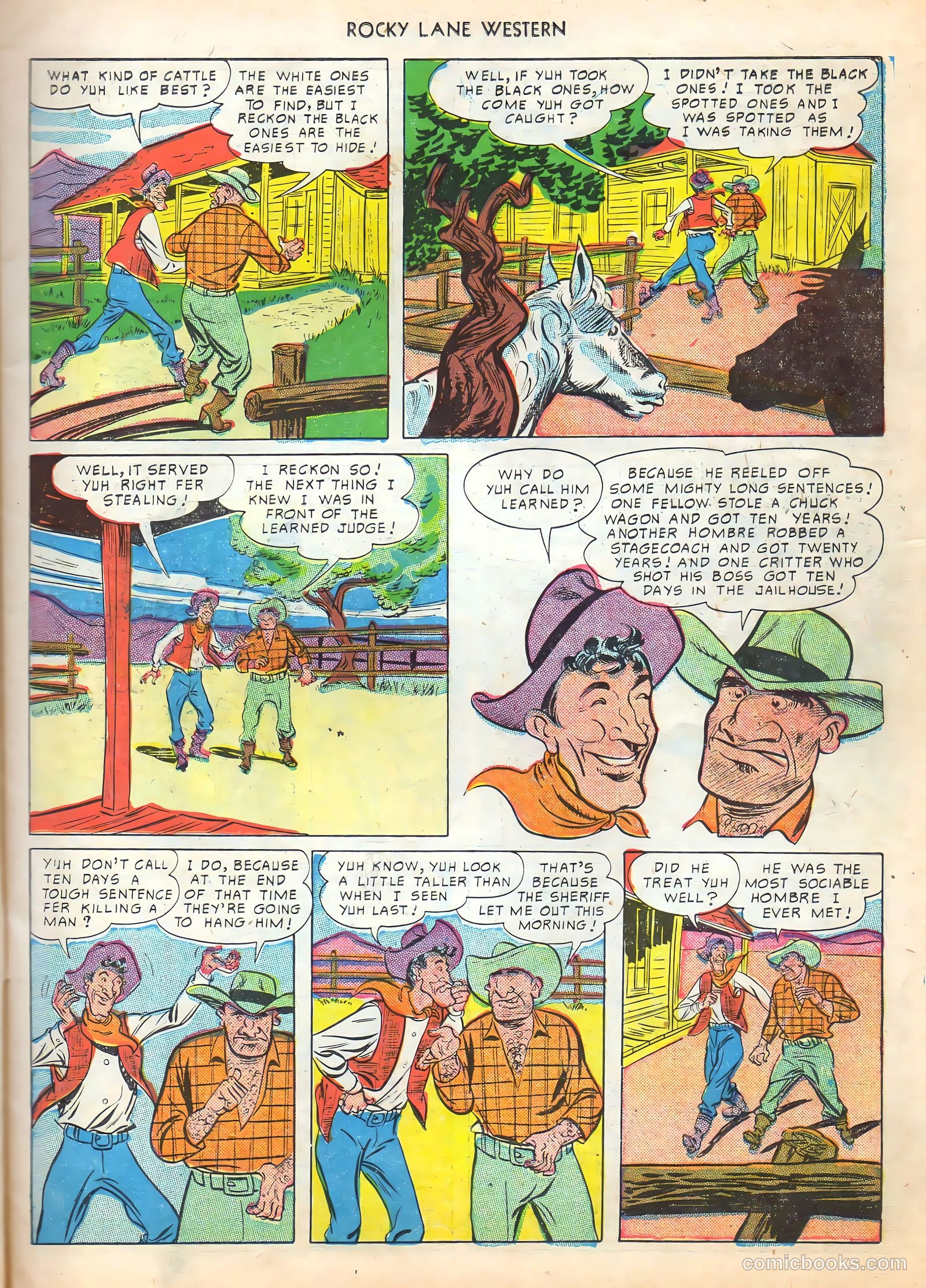 Rocky Lane Western #16 (1950) — page 15 of 52