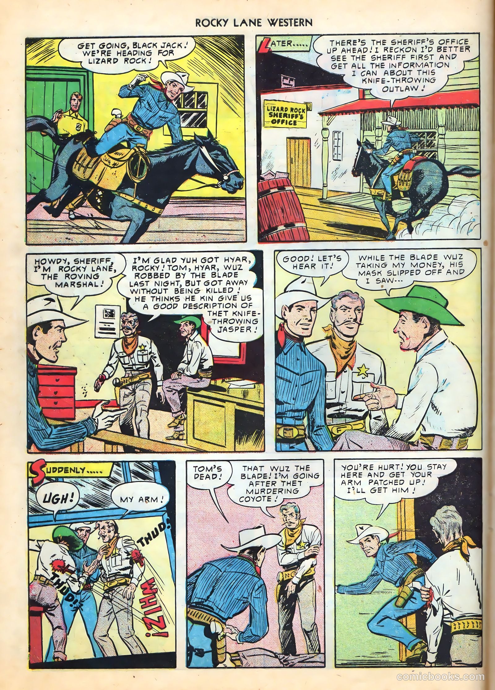 Rocky Lane Western #16 (1950) — page 20 of 52