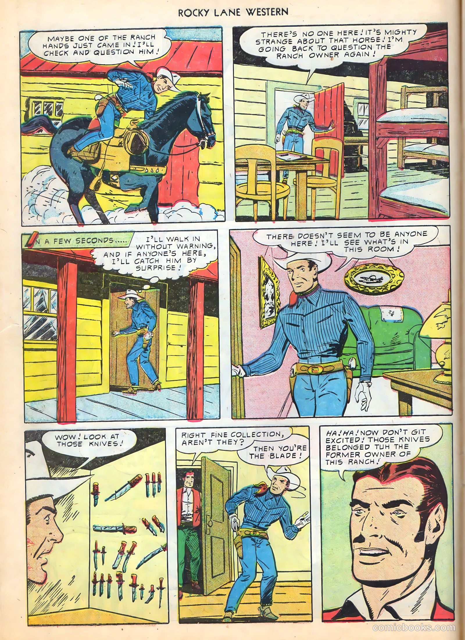 Rocky Lane Western #16 (1950) — page 22 of 52