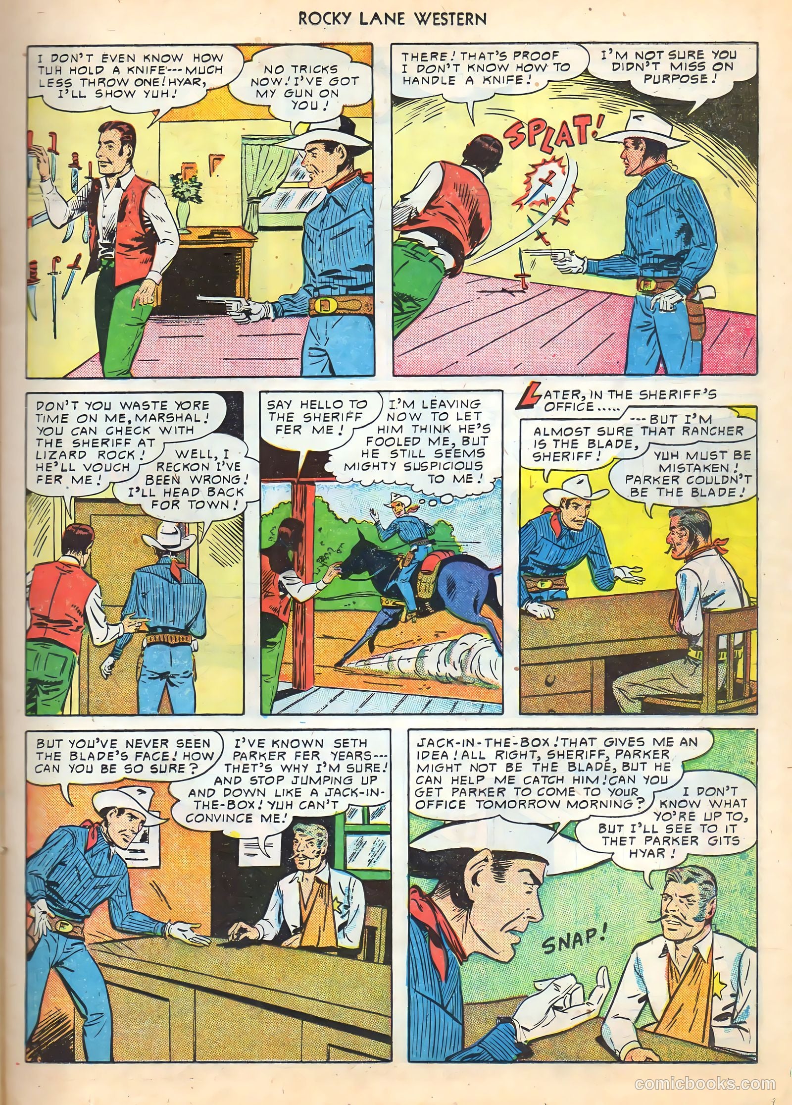 Rocky Lane Western #16 (1950) — page 23 of 52