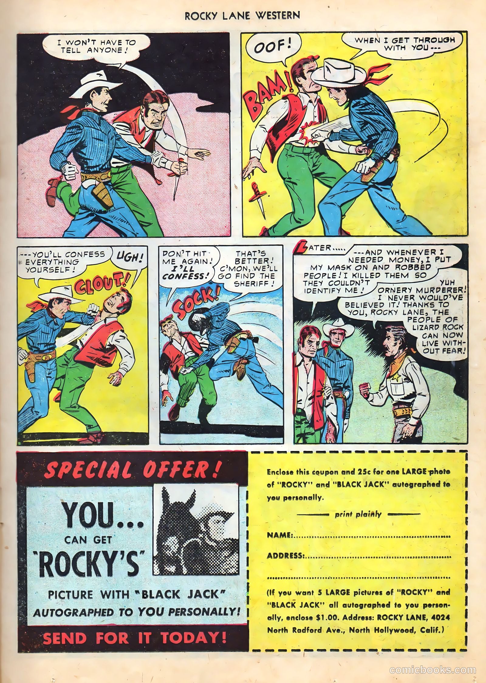 Rocky Lane Western #16 (1950) — page 25 of 52