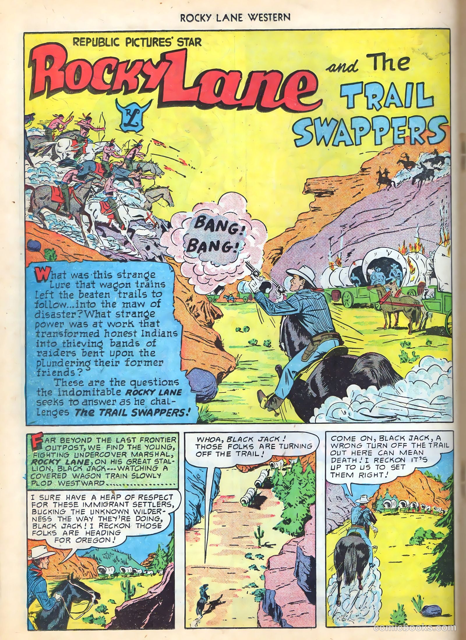 Rocky Lane Western #16 (1950) — page 26 of 52