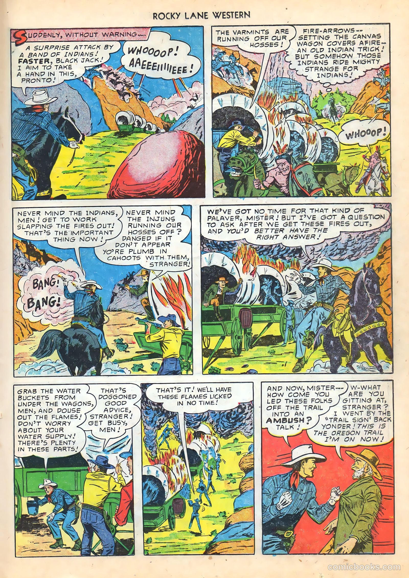 Rocky Lane Western #16 (1950) — page 27 of 52