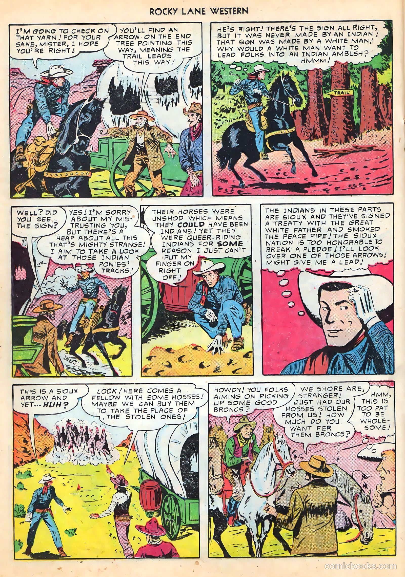 Rocky Lane Western #16 (1950) — page 28 of 52