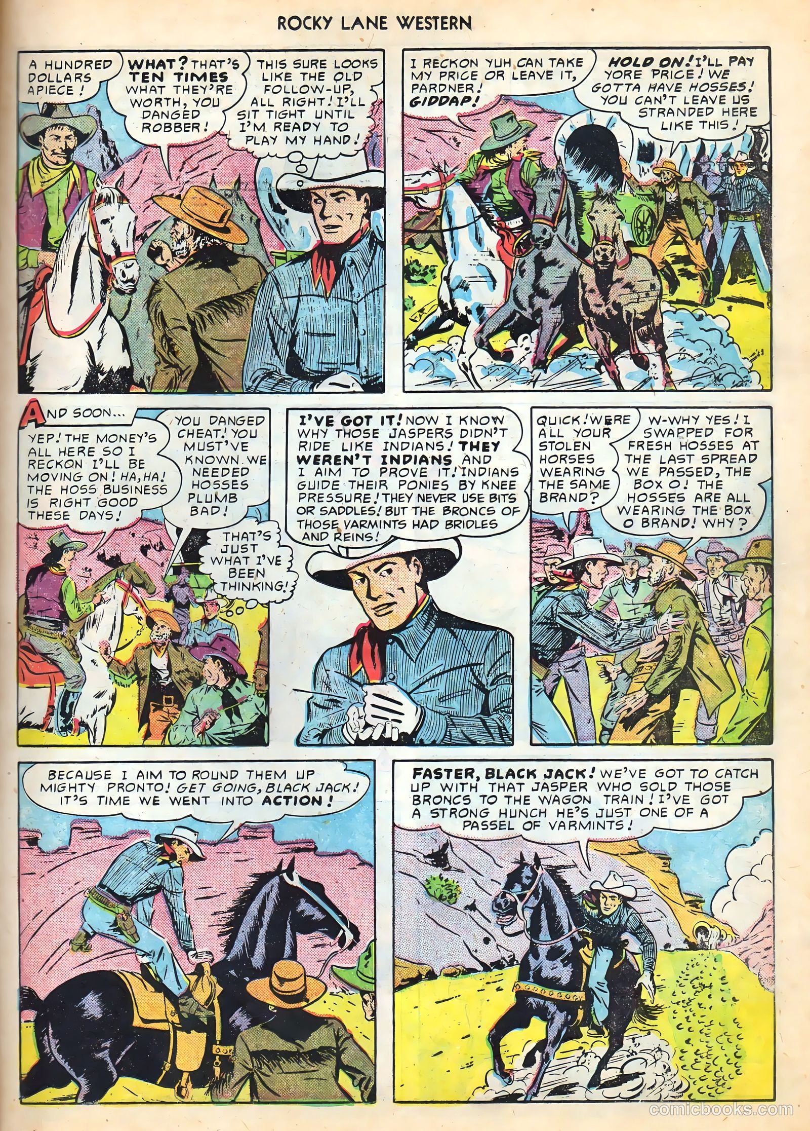Rocky Lane Western #16 (1950) — page 29 of 52