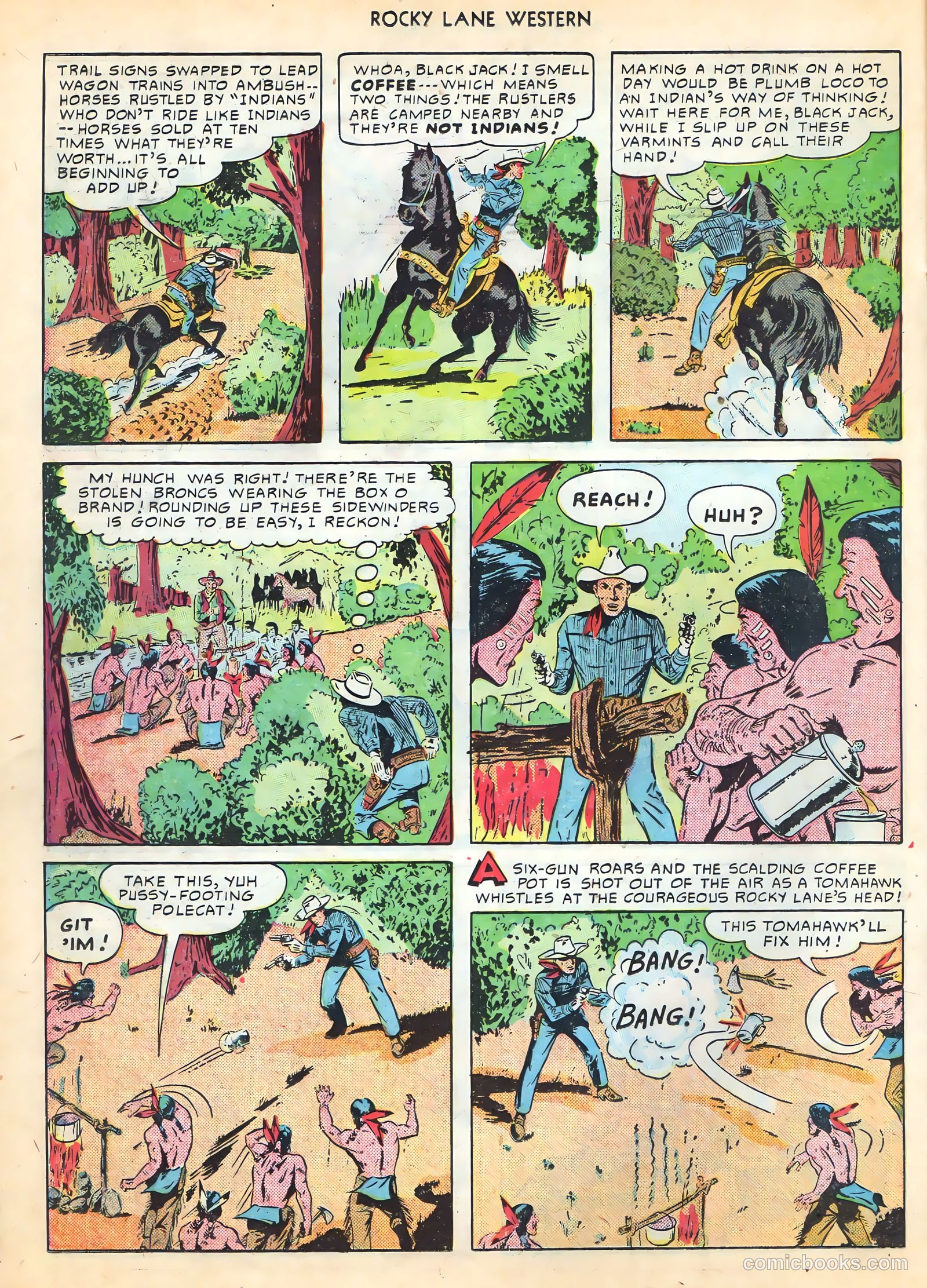 Rocky Lane Western #16 (1950) — page 30 of 52