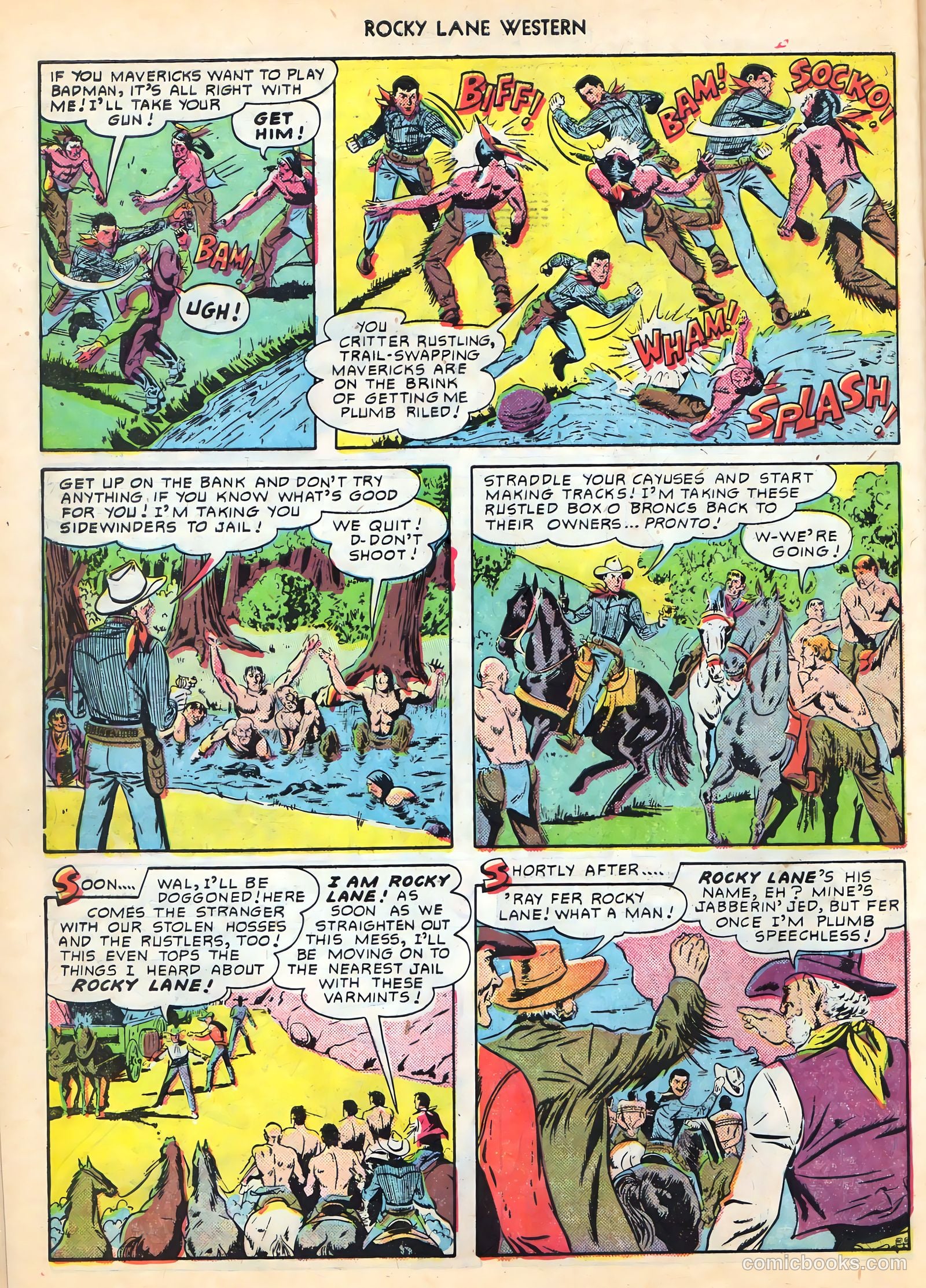 Rocky Lane Western #16 (1950) — page 32 of 52