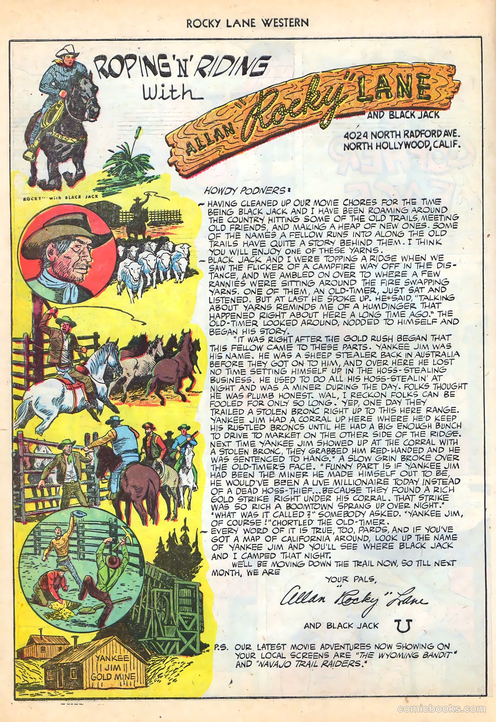 Rocky Lane Western #16 (1950) — page 34 of 52