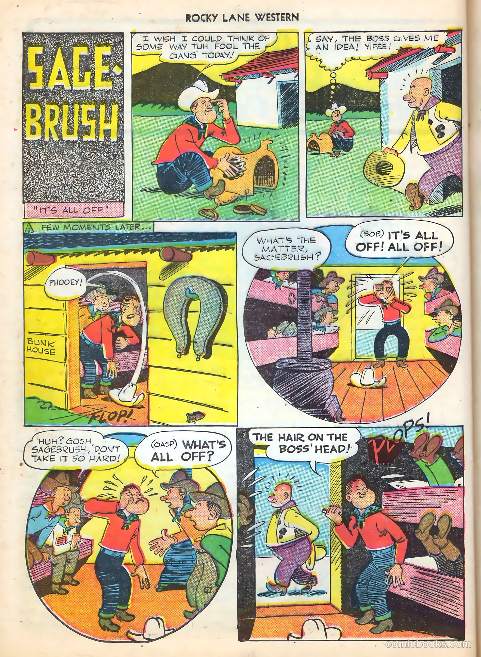 Rocky Lane Western #16 (1950) — page 36 of 52