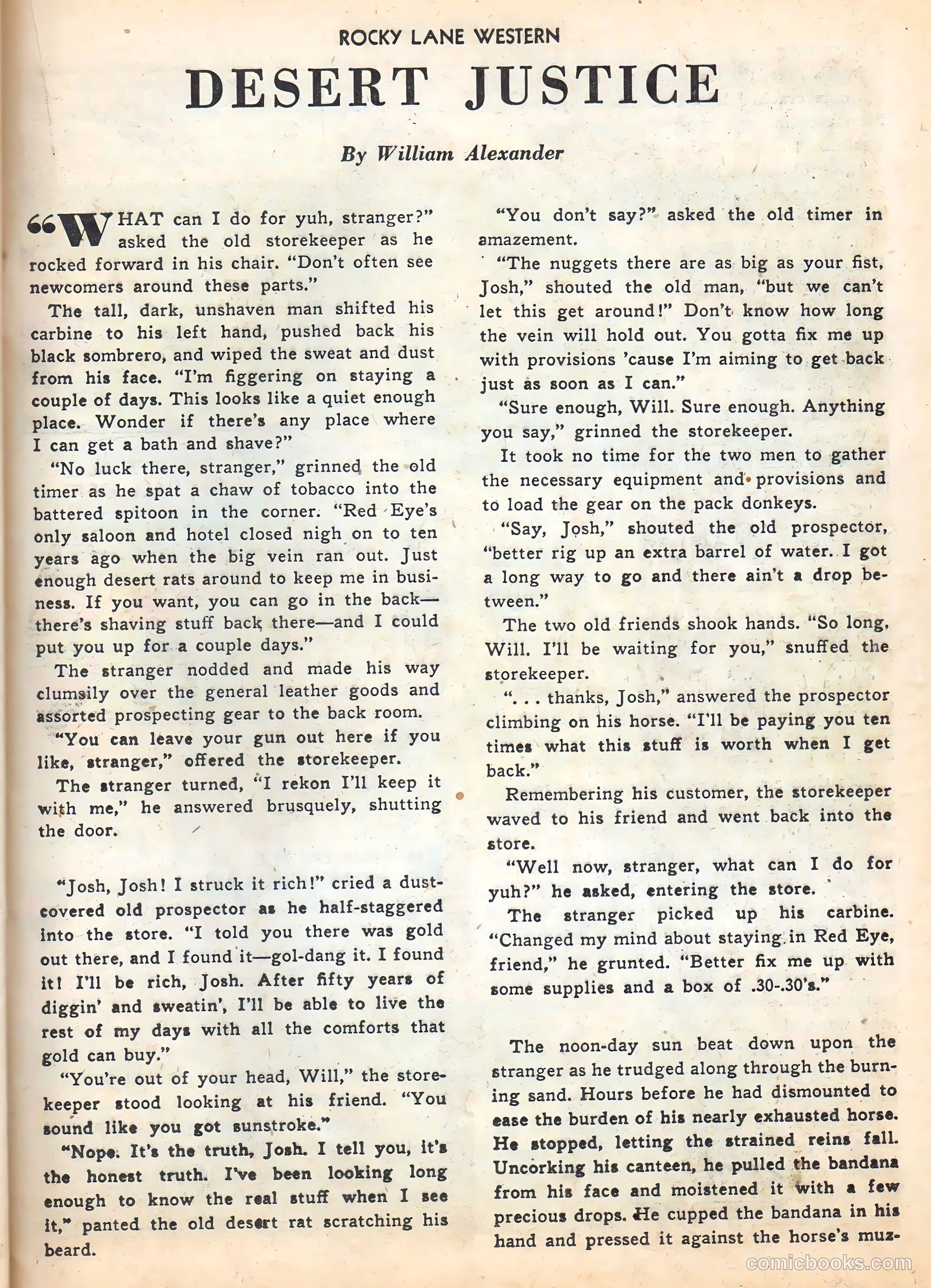 Rocky Lane Western #16 (1950) — page 37 of 52