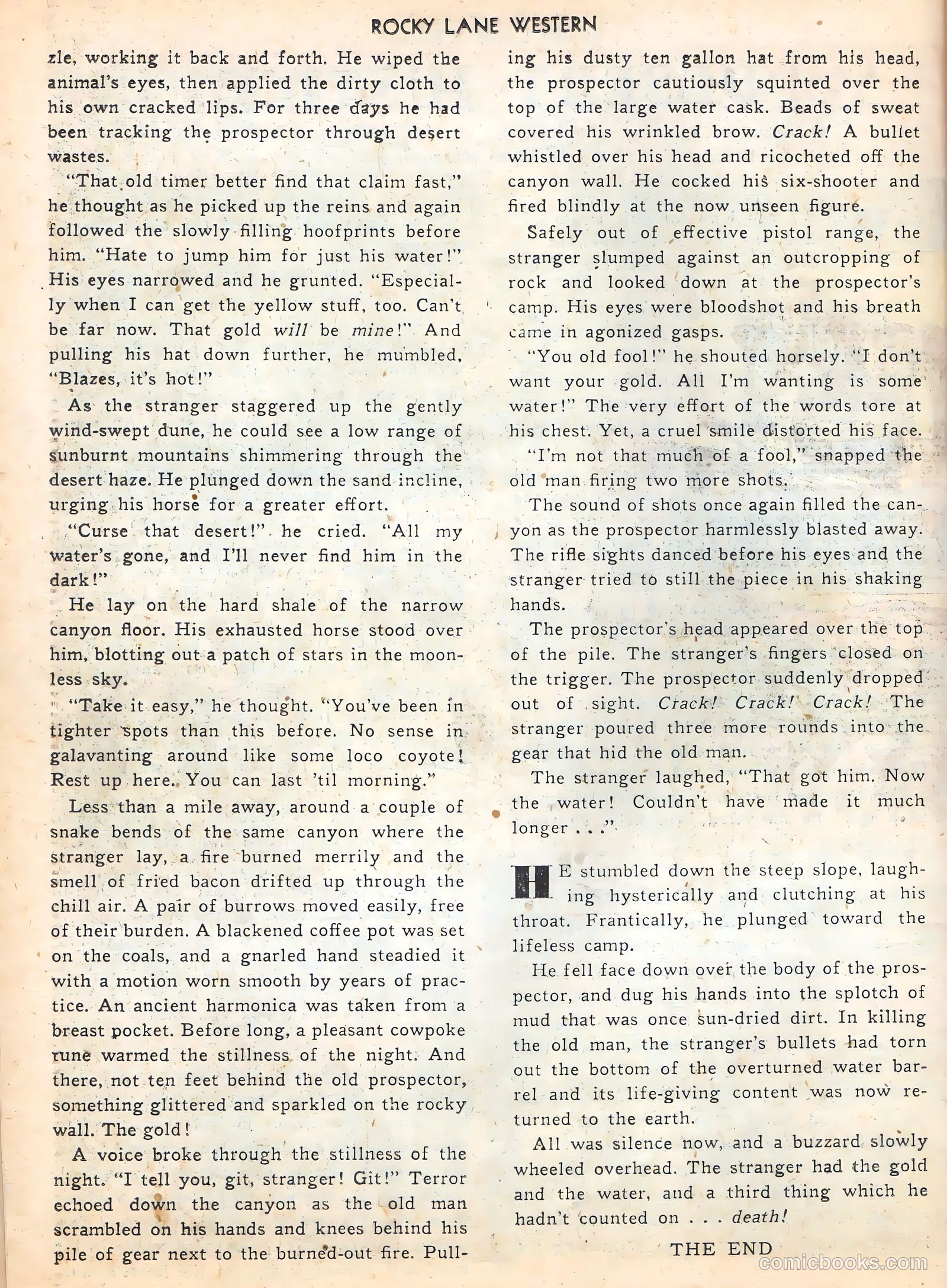 Rocky Lane Western #16 (1950) — page 38 of 52
