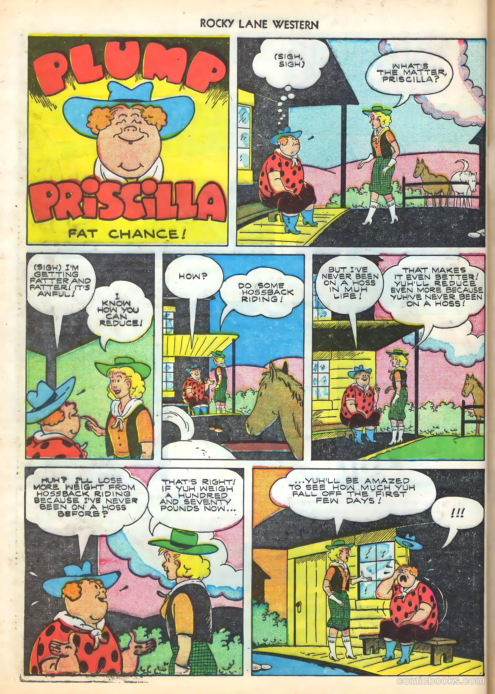 Rocky Lane Western #16 (1950) — page 40 of 52
