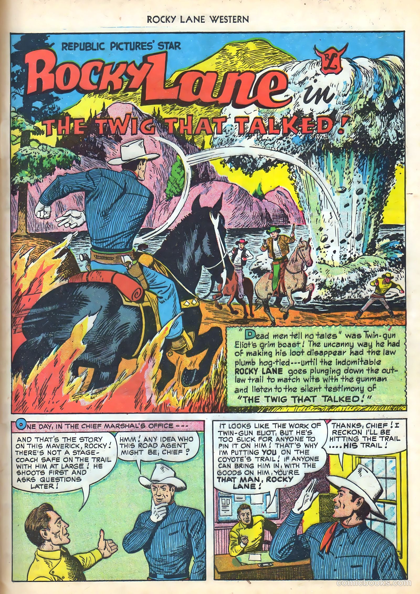 Rocky Lane Western #16 (1950) — page 41 of 52