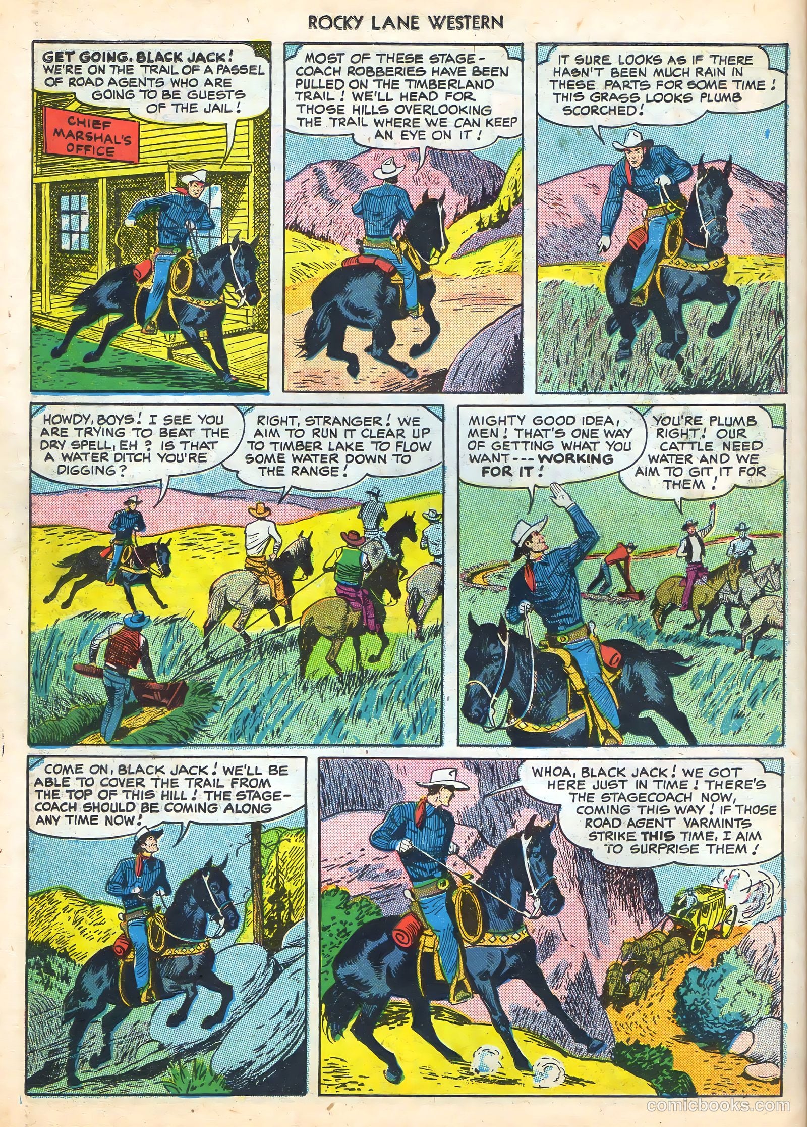 Rocky Lane Western #16 (1950) — page 42 of 52