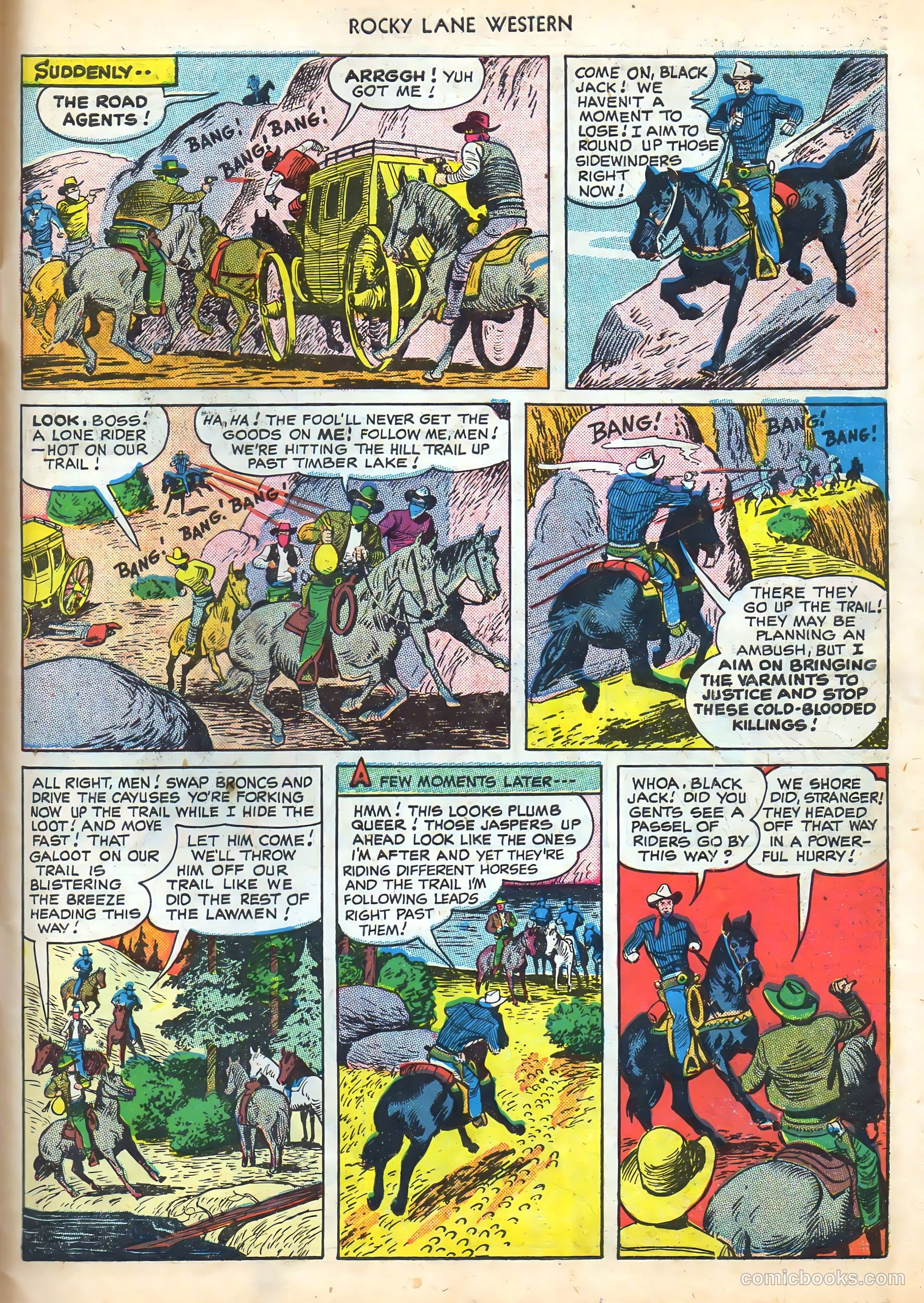 Rocky Lane Western #16 (1950) — page 43 of 52