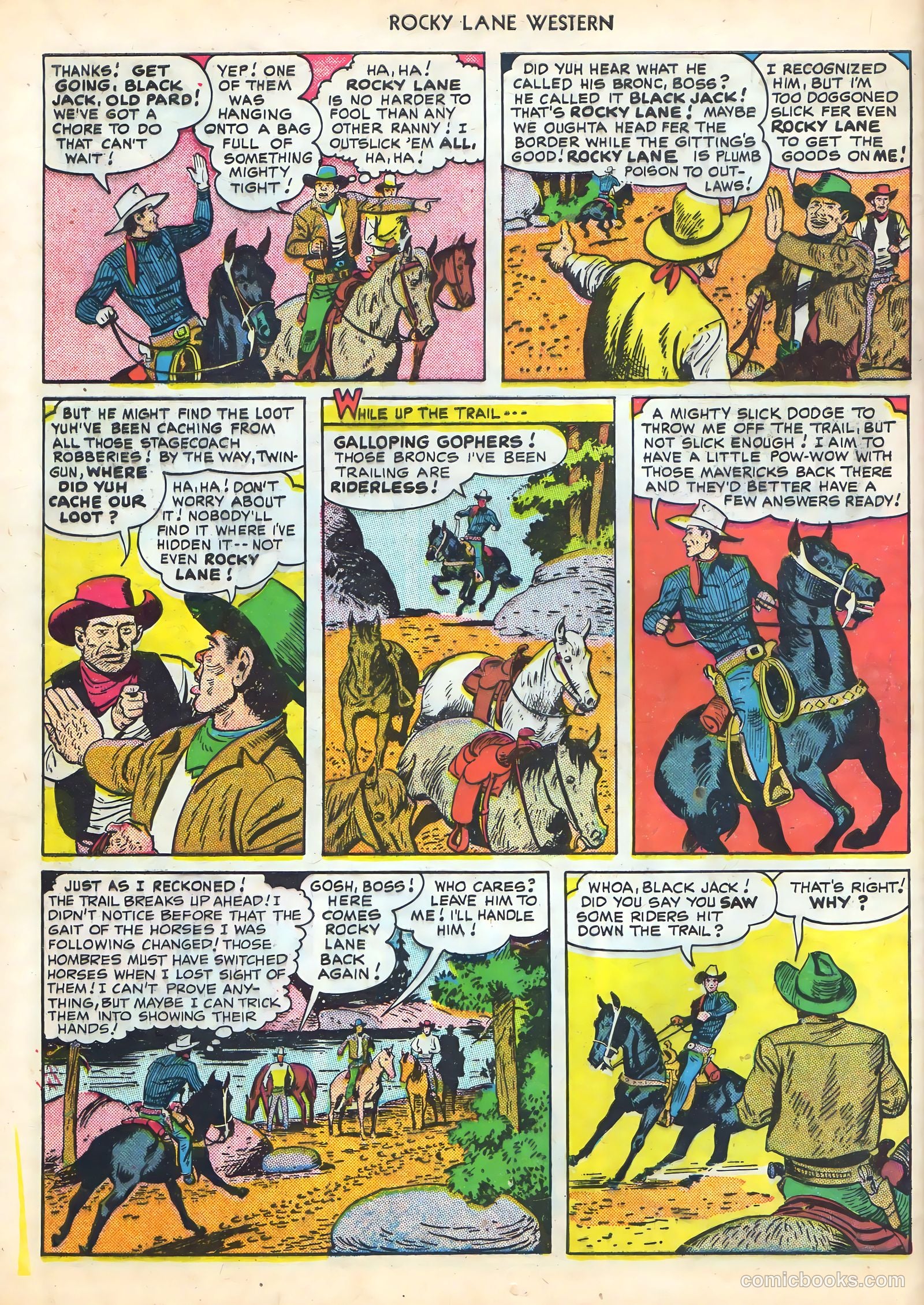 Rocky Lane Western #16 (1950) — page 44 of 52
