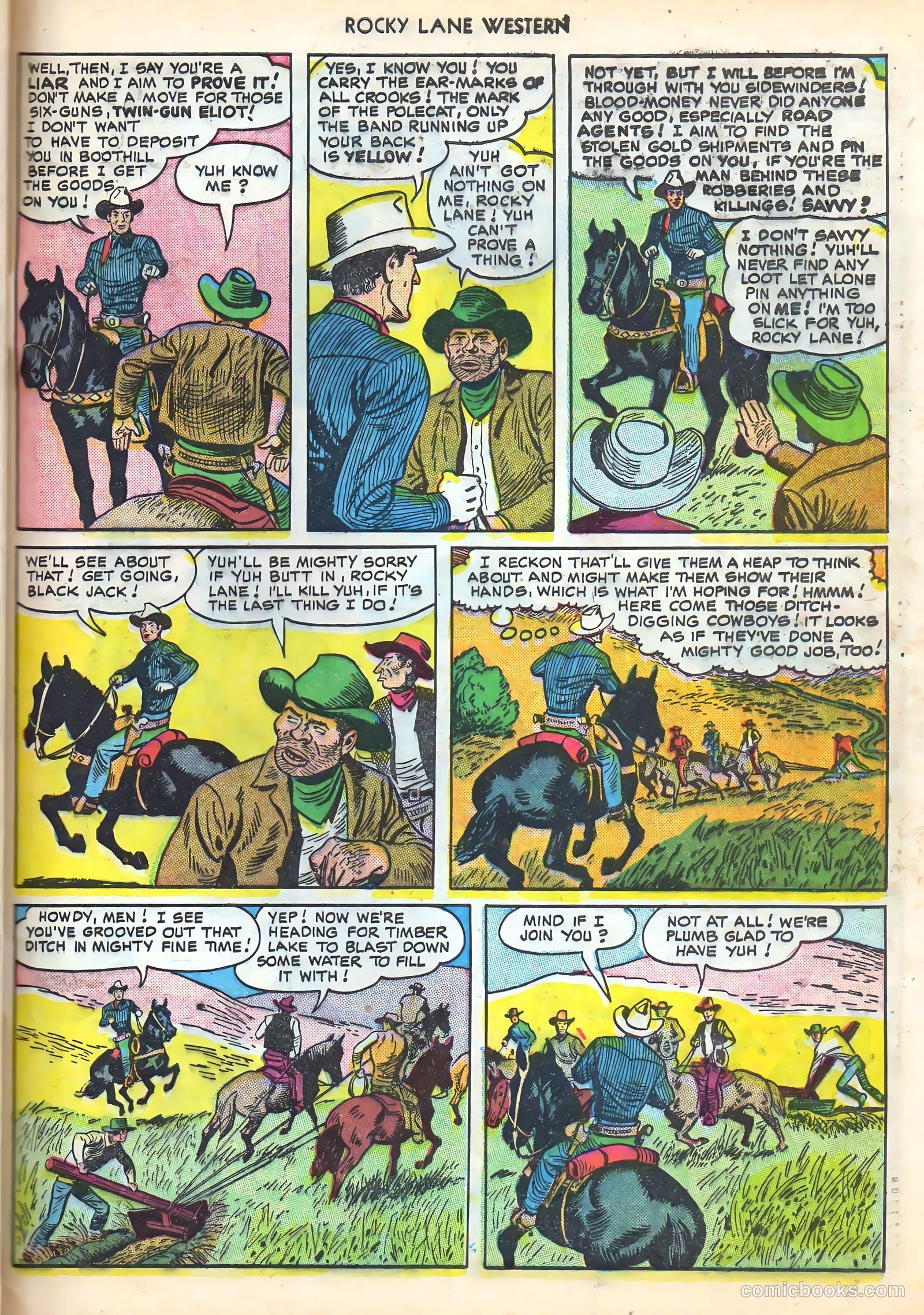 Rocky Lane Western #16 (1950) — page 45 of 52