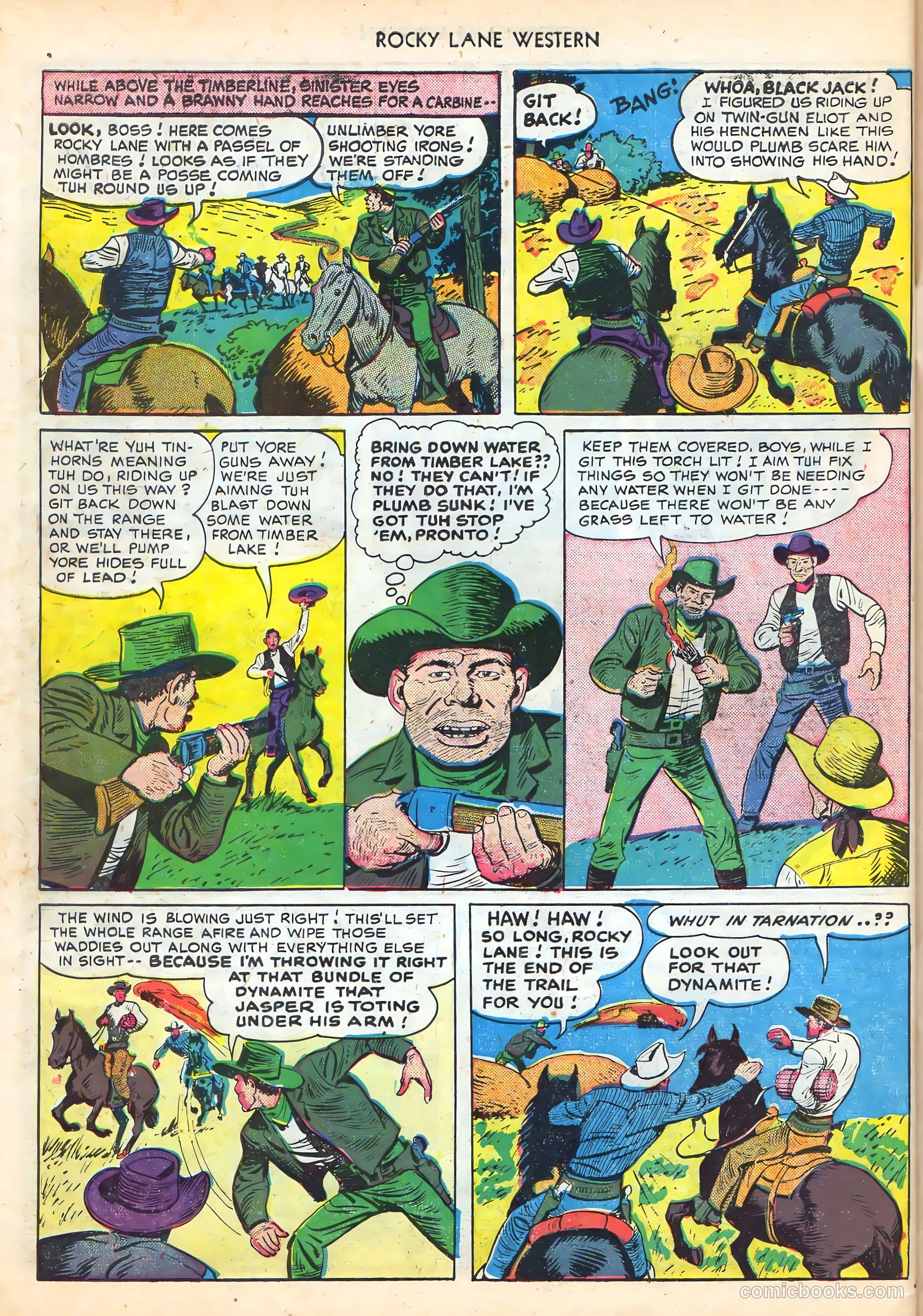 Rocky Lane Western #16 (1950) — page 46 of 52