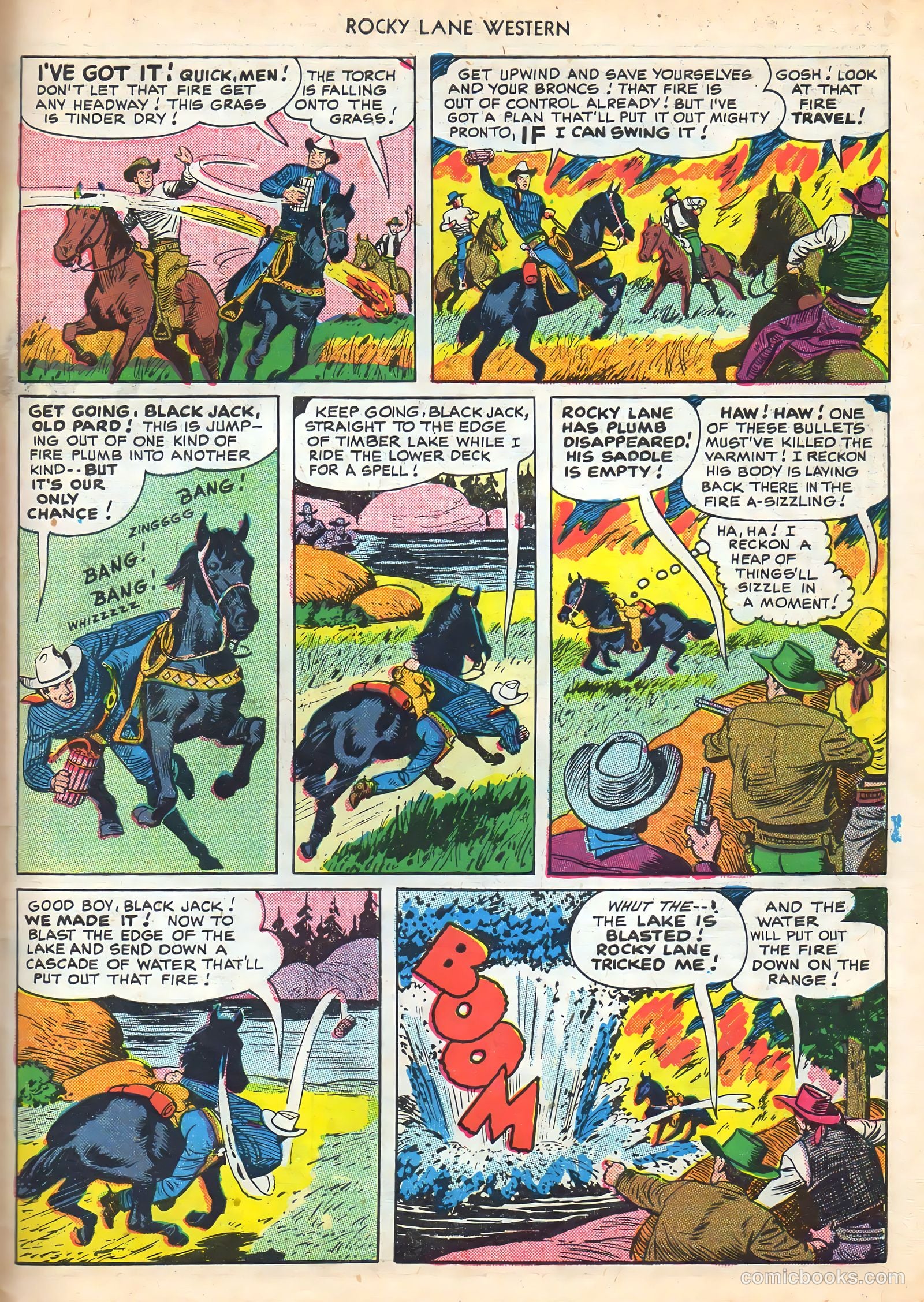 Rocky Lane Western #16 (1950) — page 47 of 52