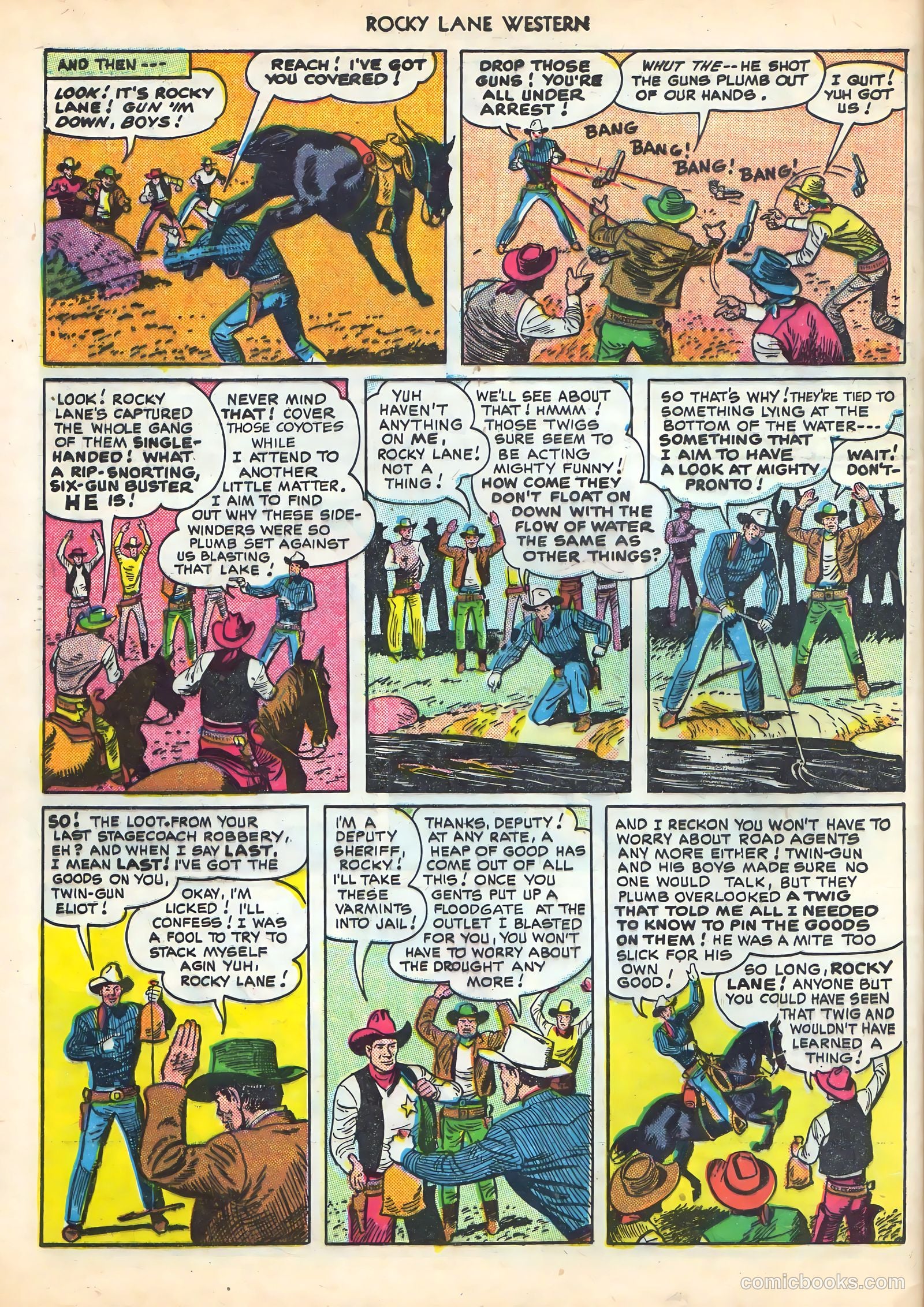Rocky Lane Western #16 (1950) — page 48 of 52