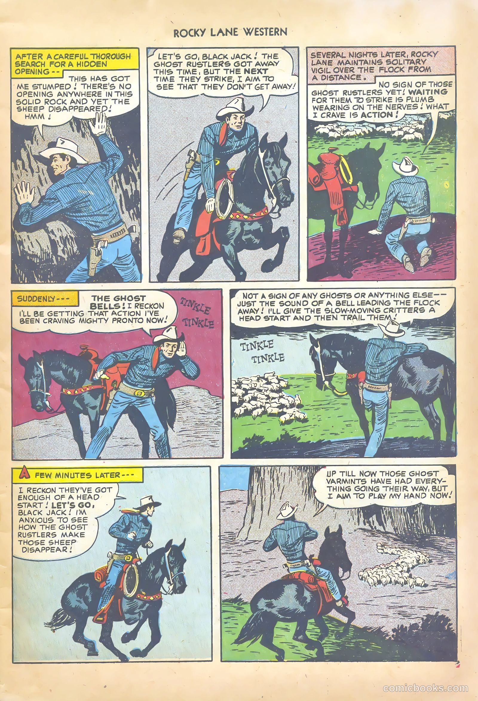 Rocky Lane Western #17 (1950) — page 7 of 52