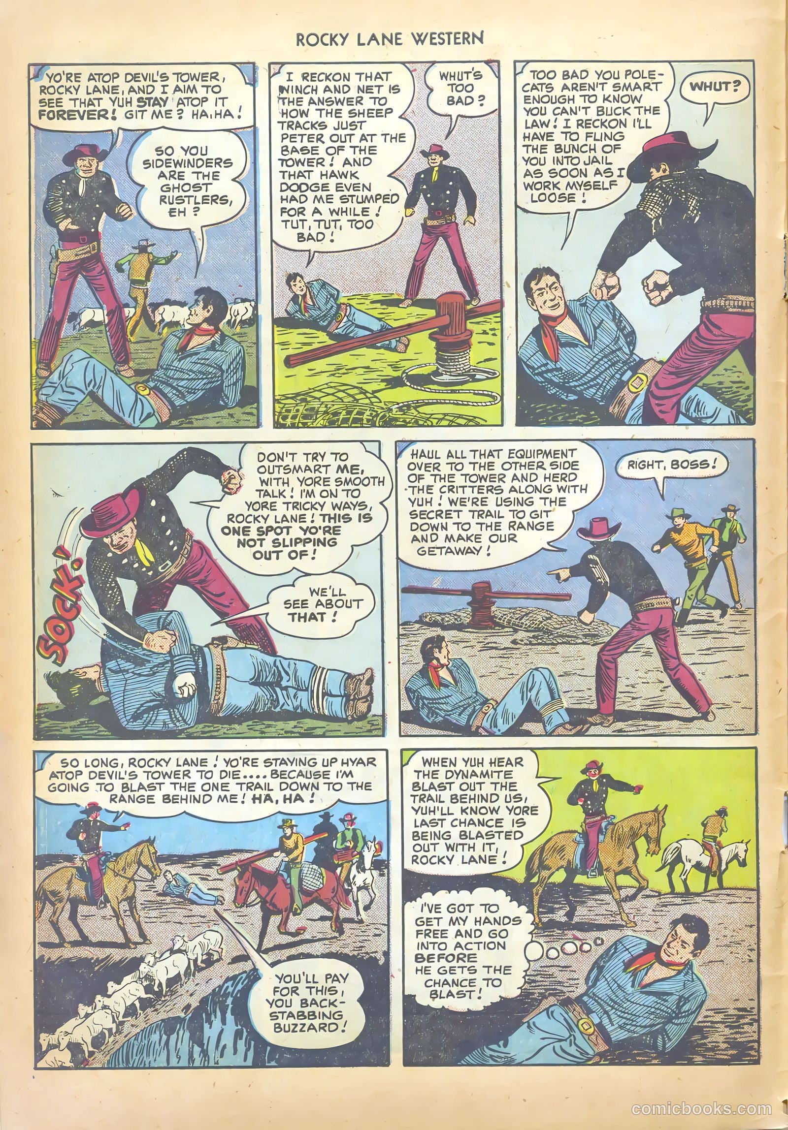 Rocky Lane Western #17 (1950) — page 10 of 52