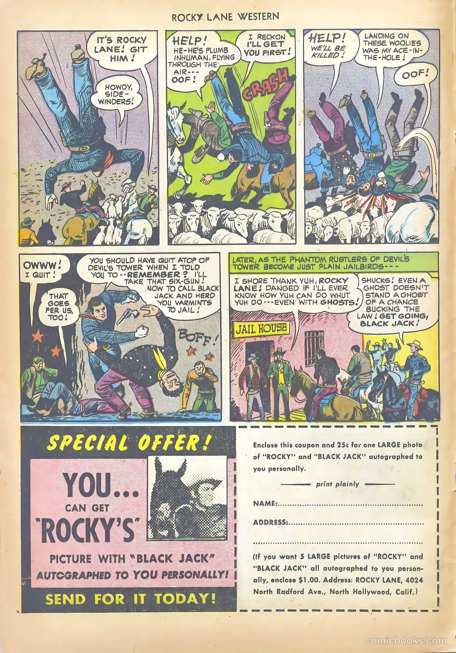 Rocky Lane Western #17 (1950) — page 12 of 52