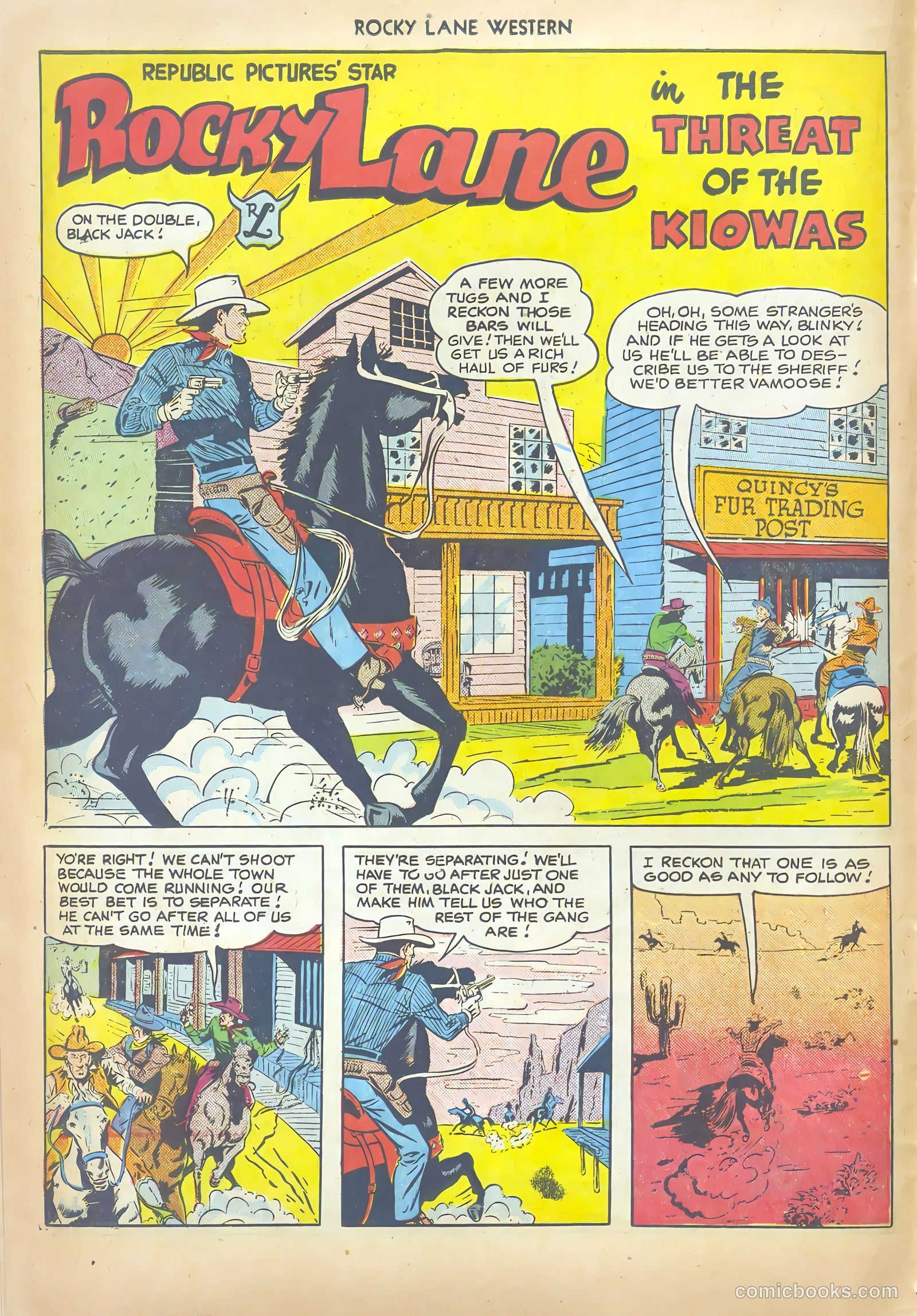 Rocky Lane Western #17 (1950) — page 14 of 52