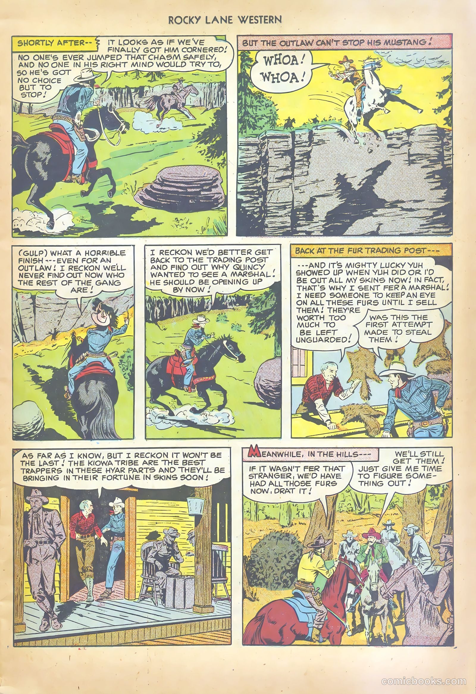 Rocky Lane Western #17 (1950) — page 15 of 52