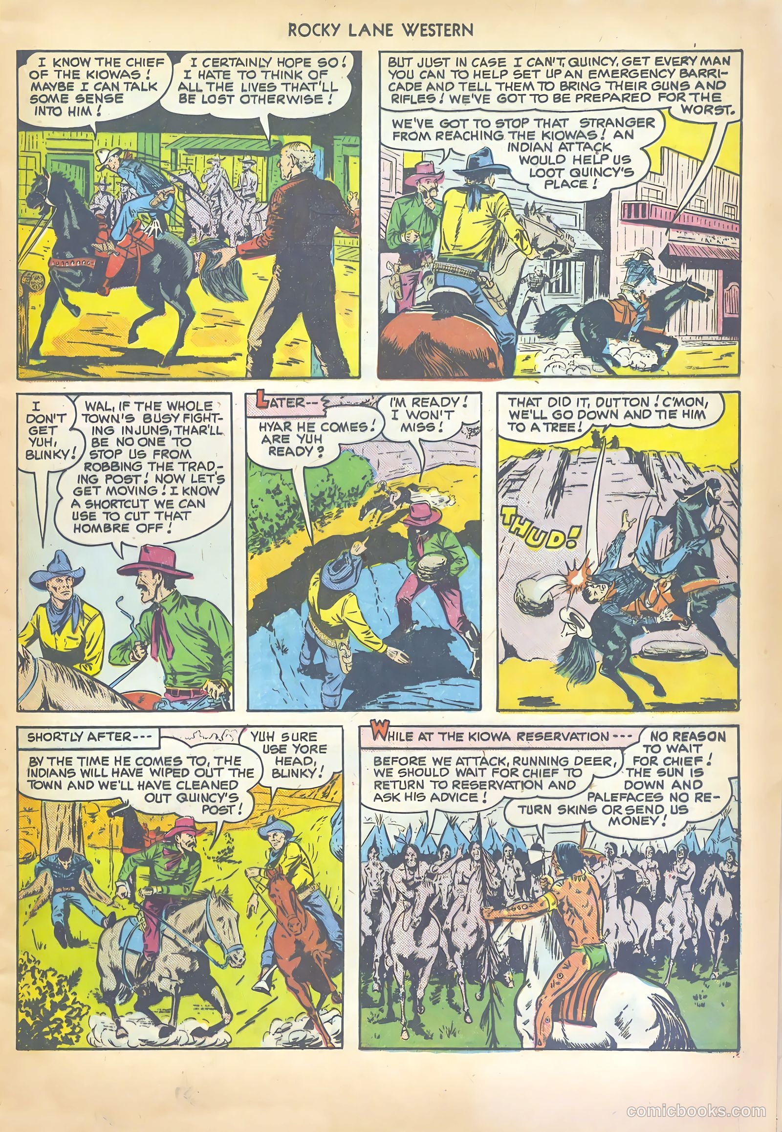 Rocky Lane Western #17 (1950) — page 17 of 52