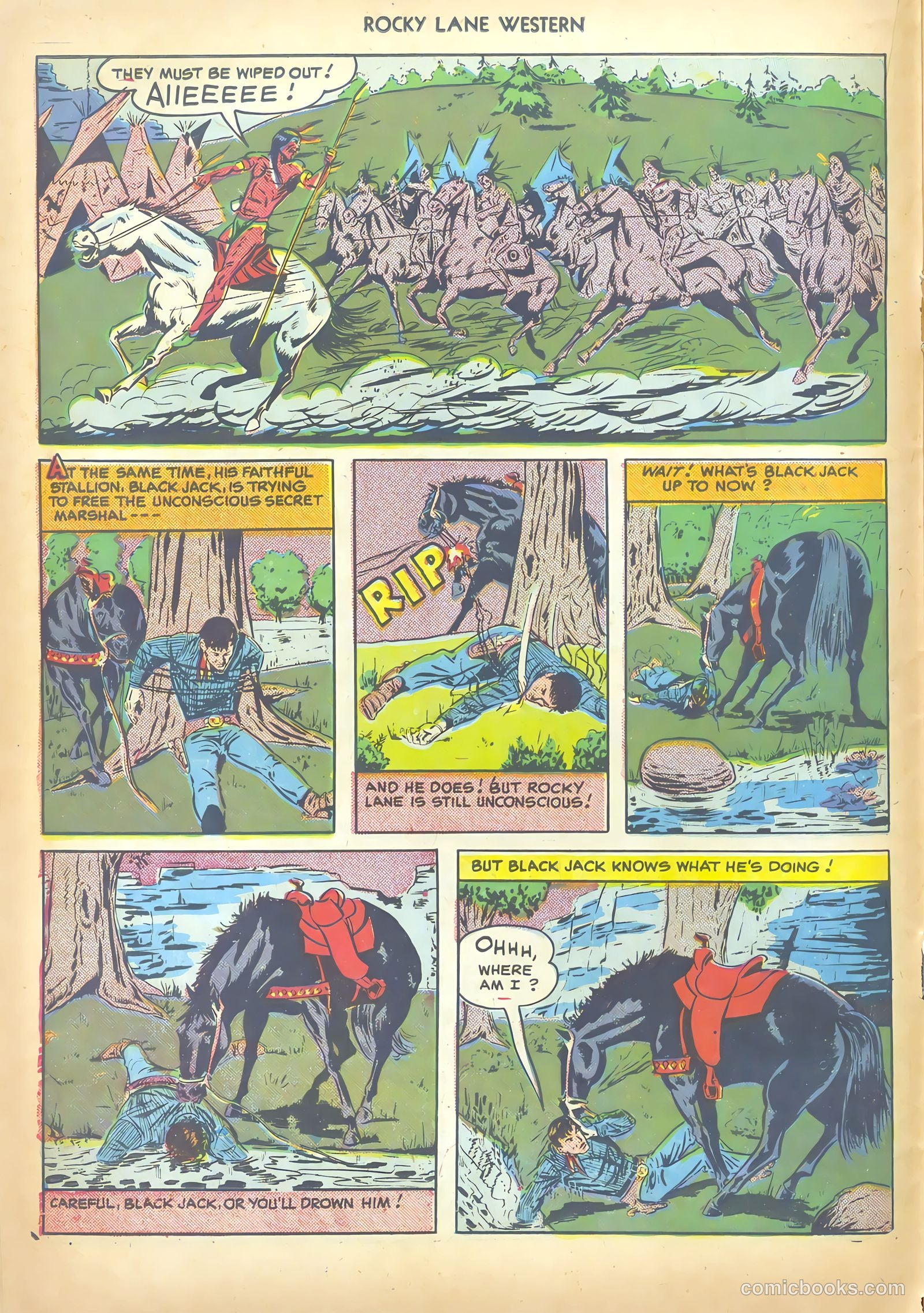 Rocky Lane Western #17 (1950) — page 18 of 52