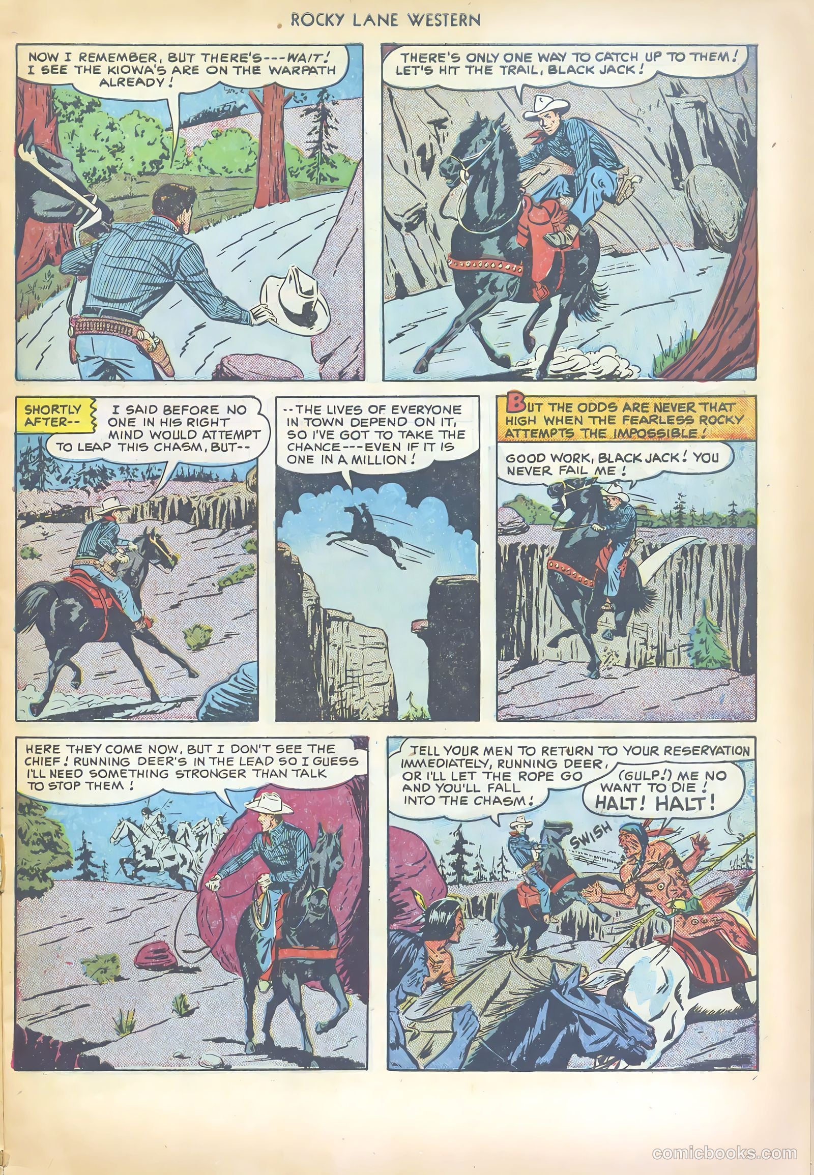 Rocky Lane Western #17 (1950) — page 19 of 52