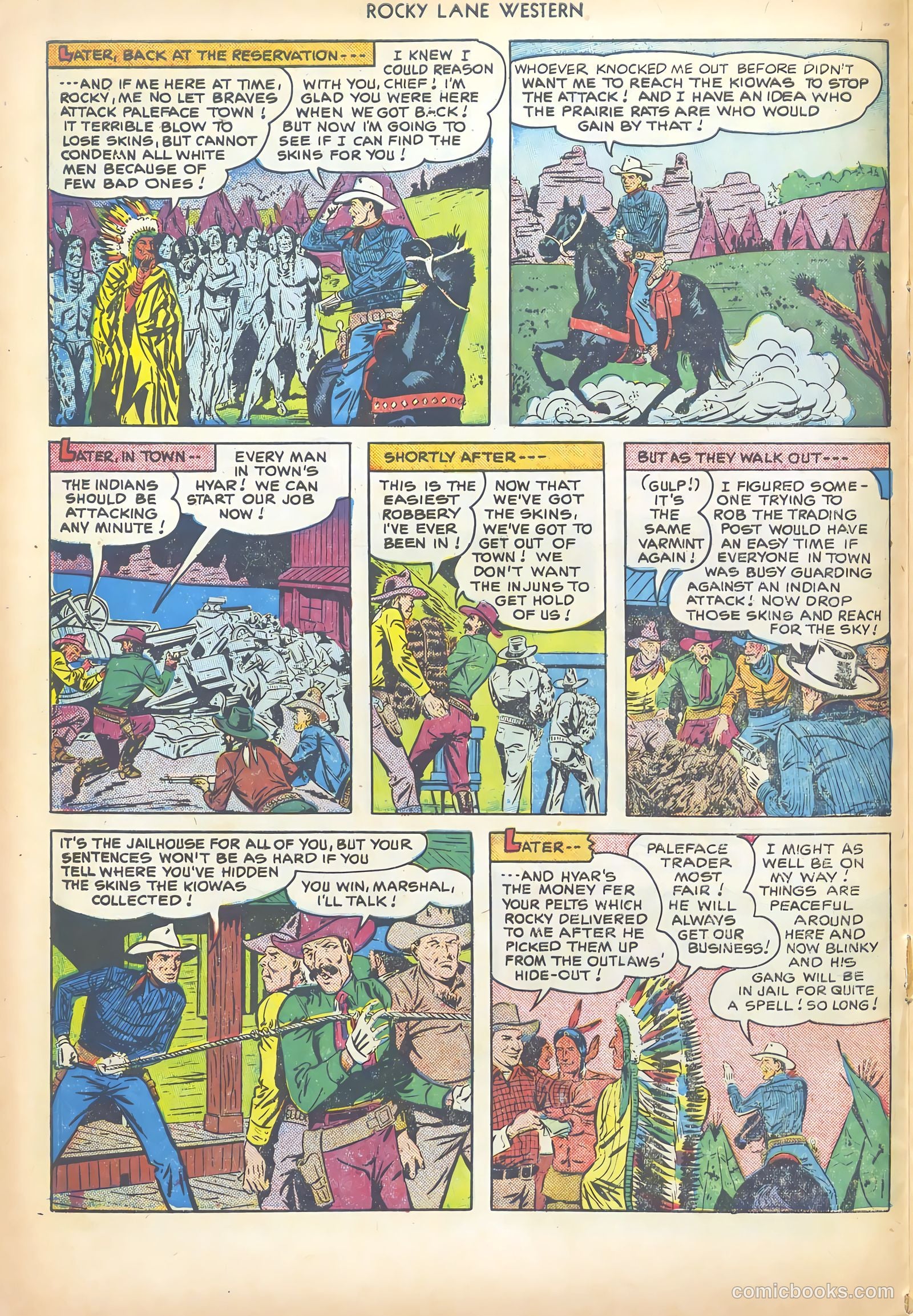 Rocky Lane Western #17 (1950) — page 20 of 52