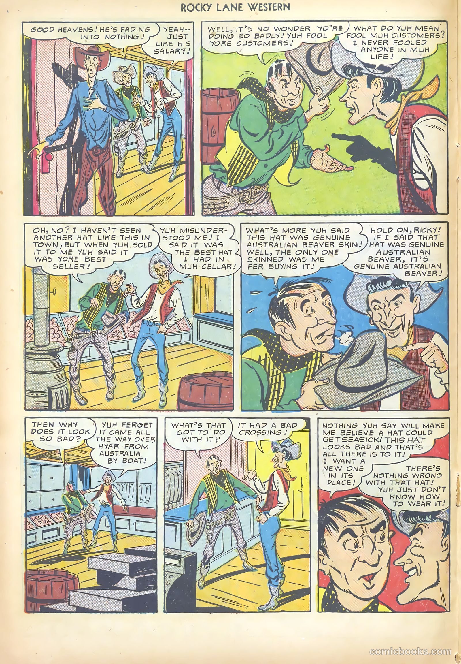 Rocky Lane Western #17 (1950) — page 22 of 52