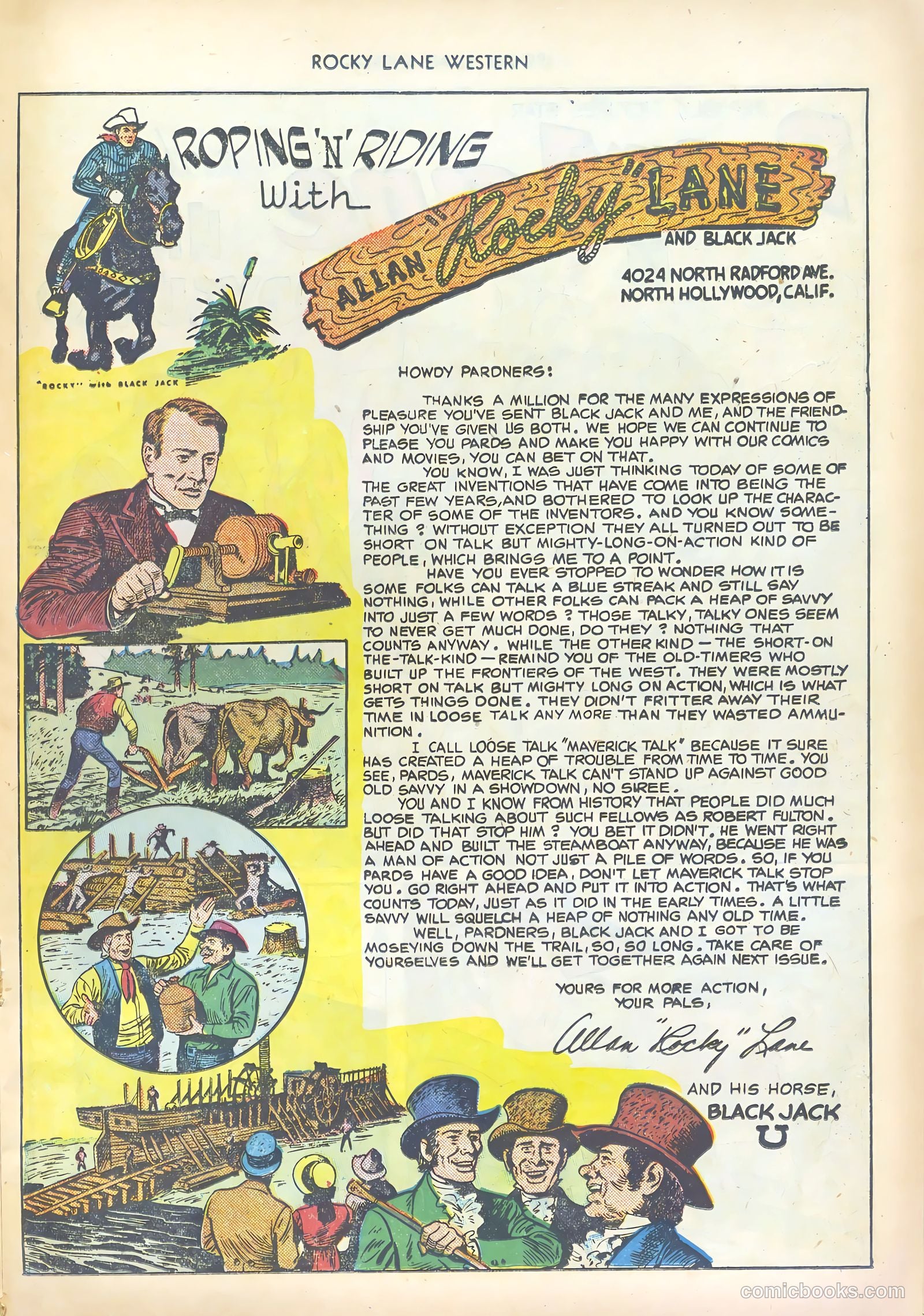Rocky Lane Western #17 (1950) — page 25 of 52