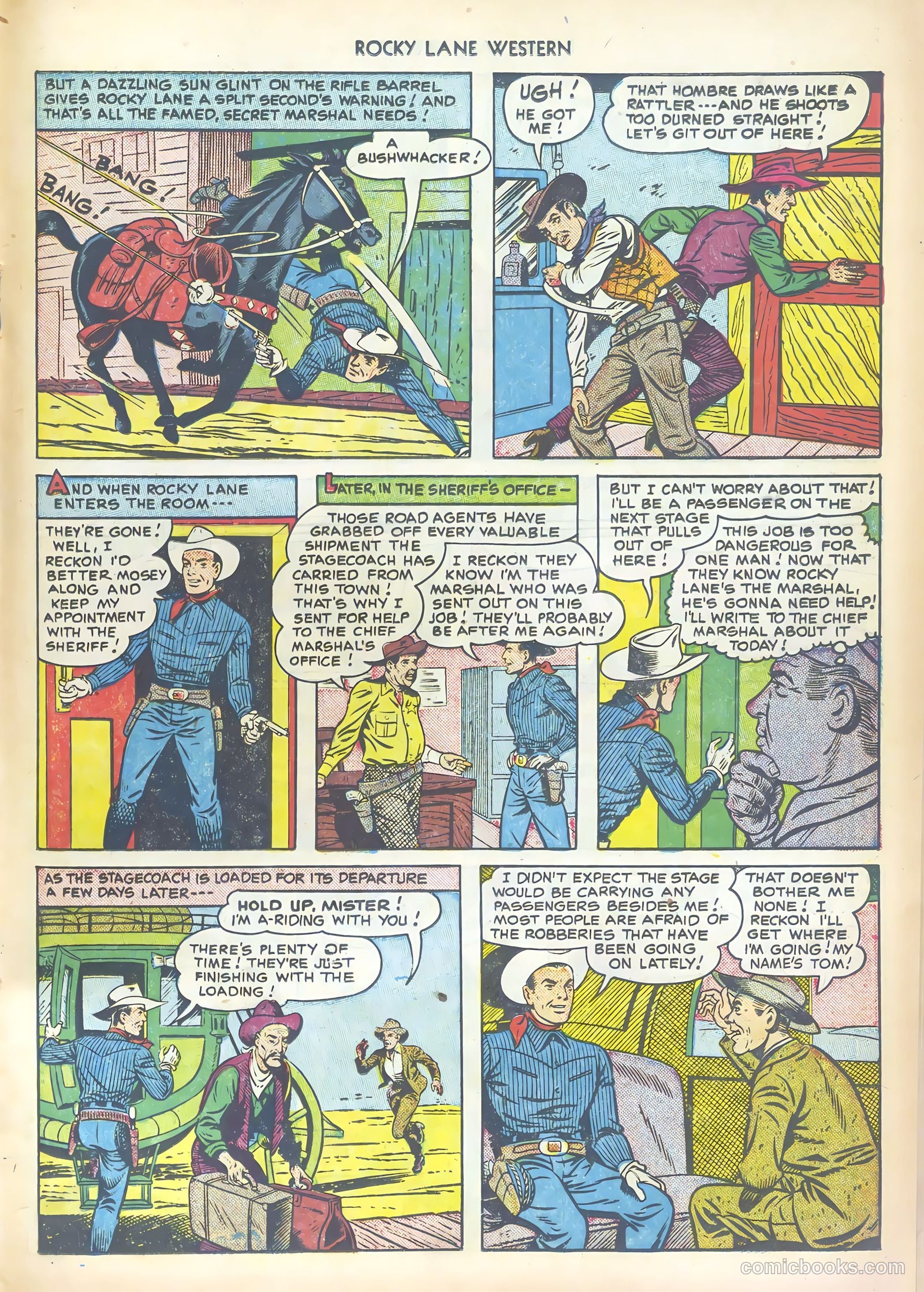 Rocky Lane Western #17 (1950) — page 27 of 52